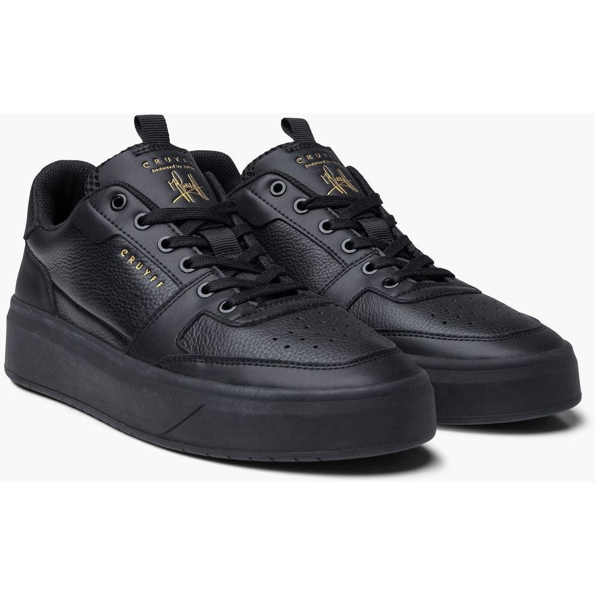 Cruyff Shoes Endorsed Pro Leather Men's Black Trainers