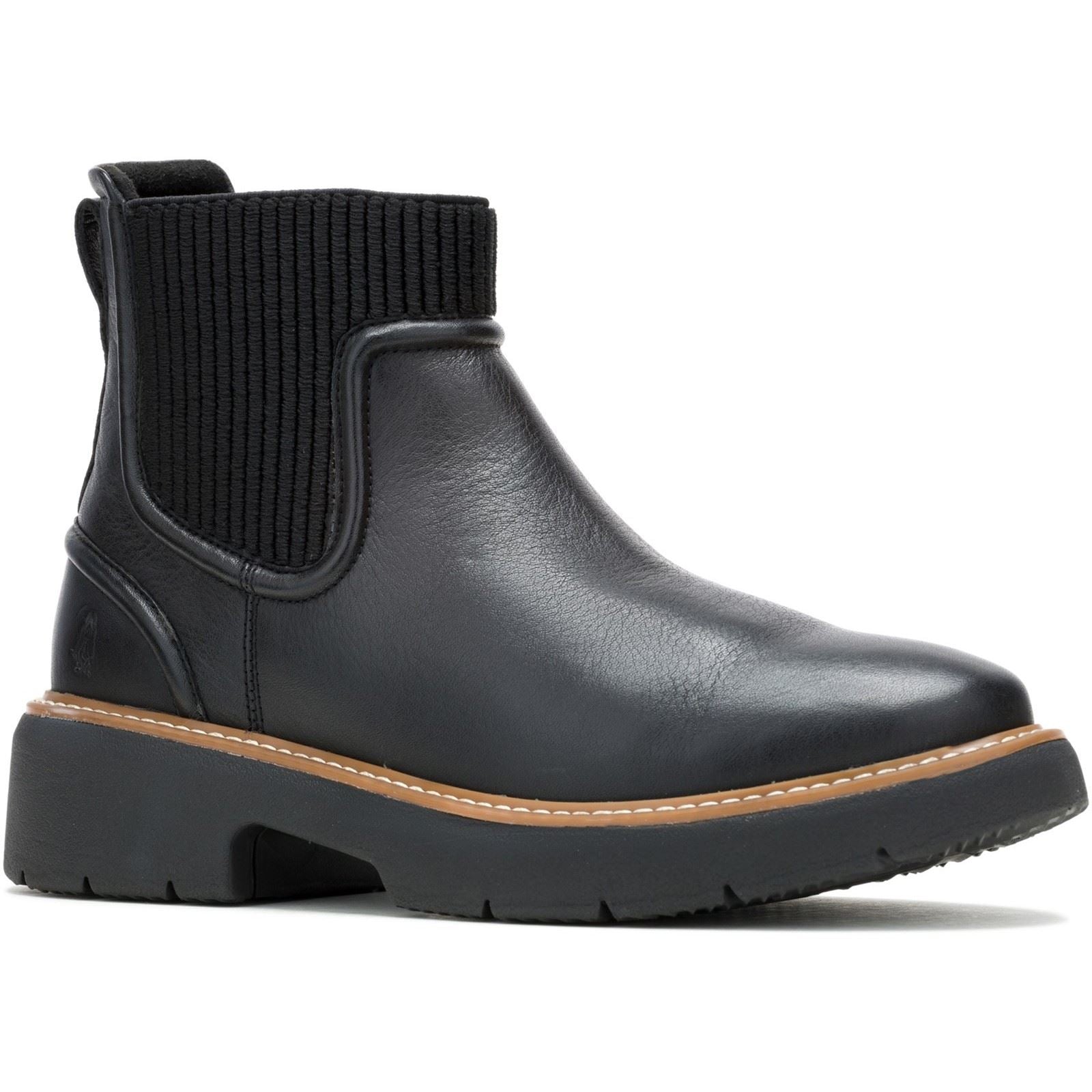 Hush Puppies Jodie Leather Women's Black Boots