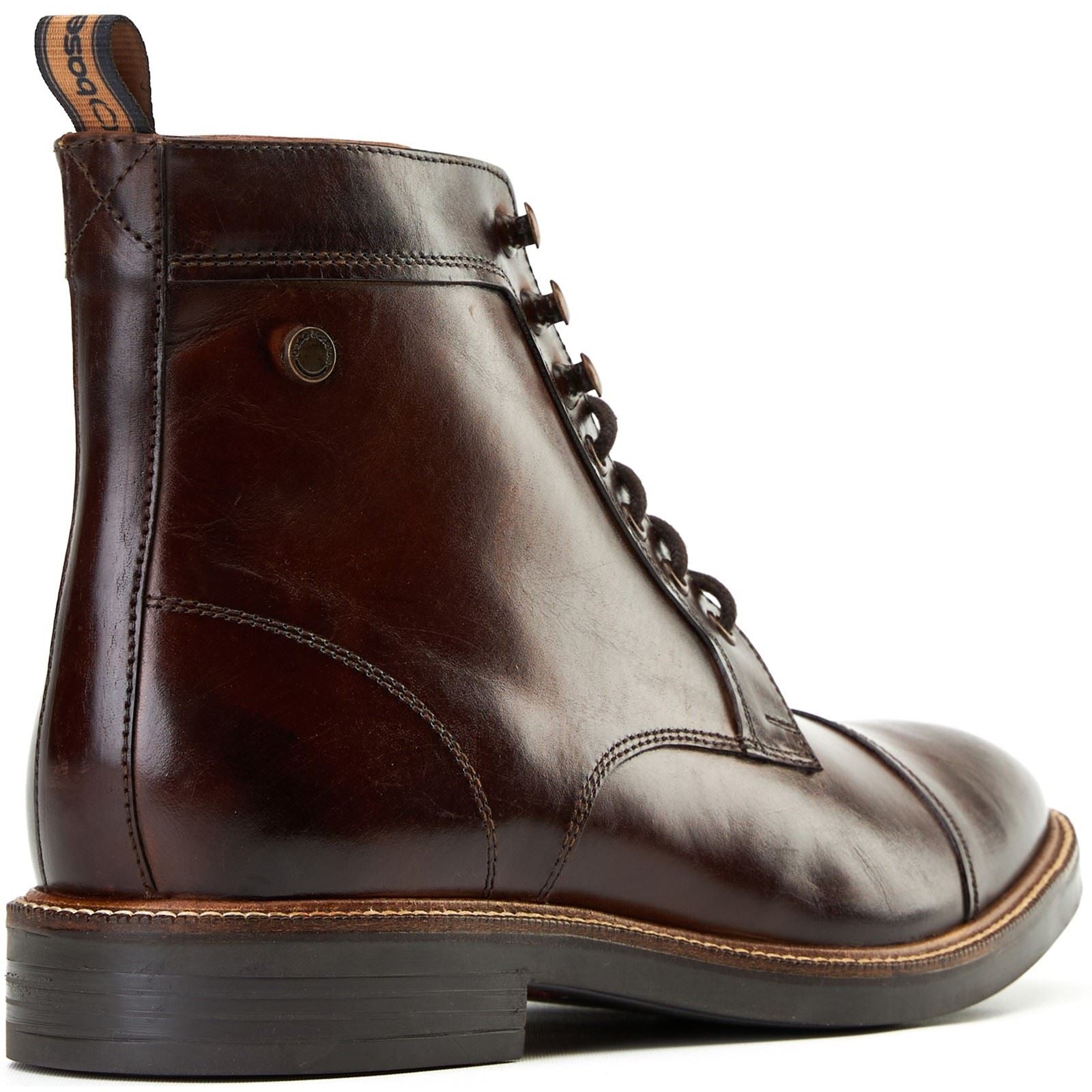 Base London Plymouth Leather Men's Brown Ankle Boots