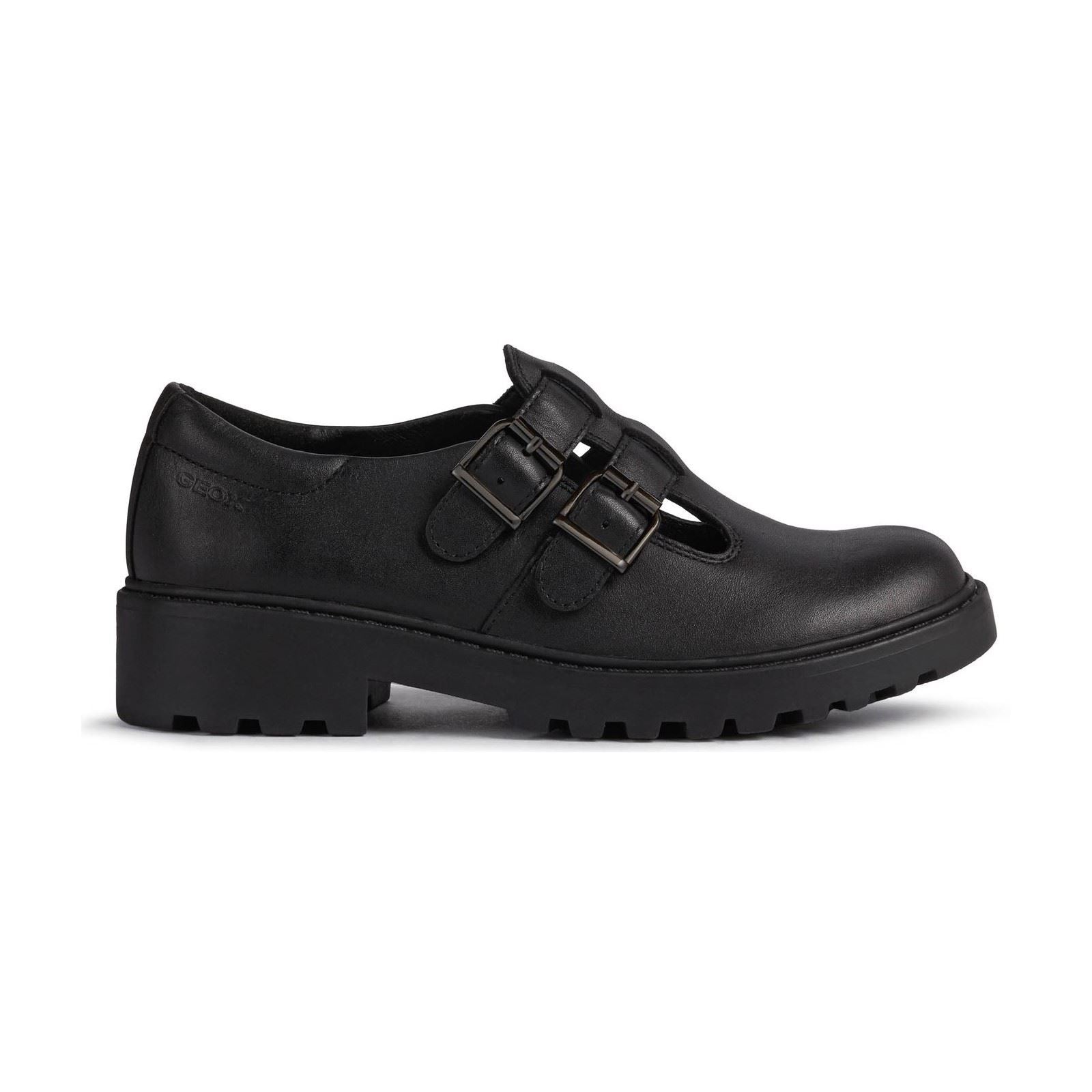 Geox Casey Leather Black Shoes