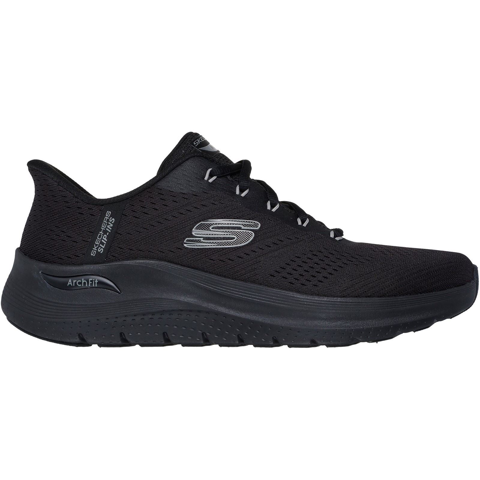 Skechers Arch Fit 2.0 Lestur Textile Men's Black Trainers