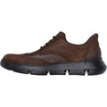 Skechers Garza Sully Leather Men's Cocoa Lace-Up Shoes