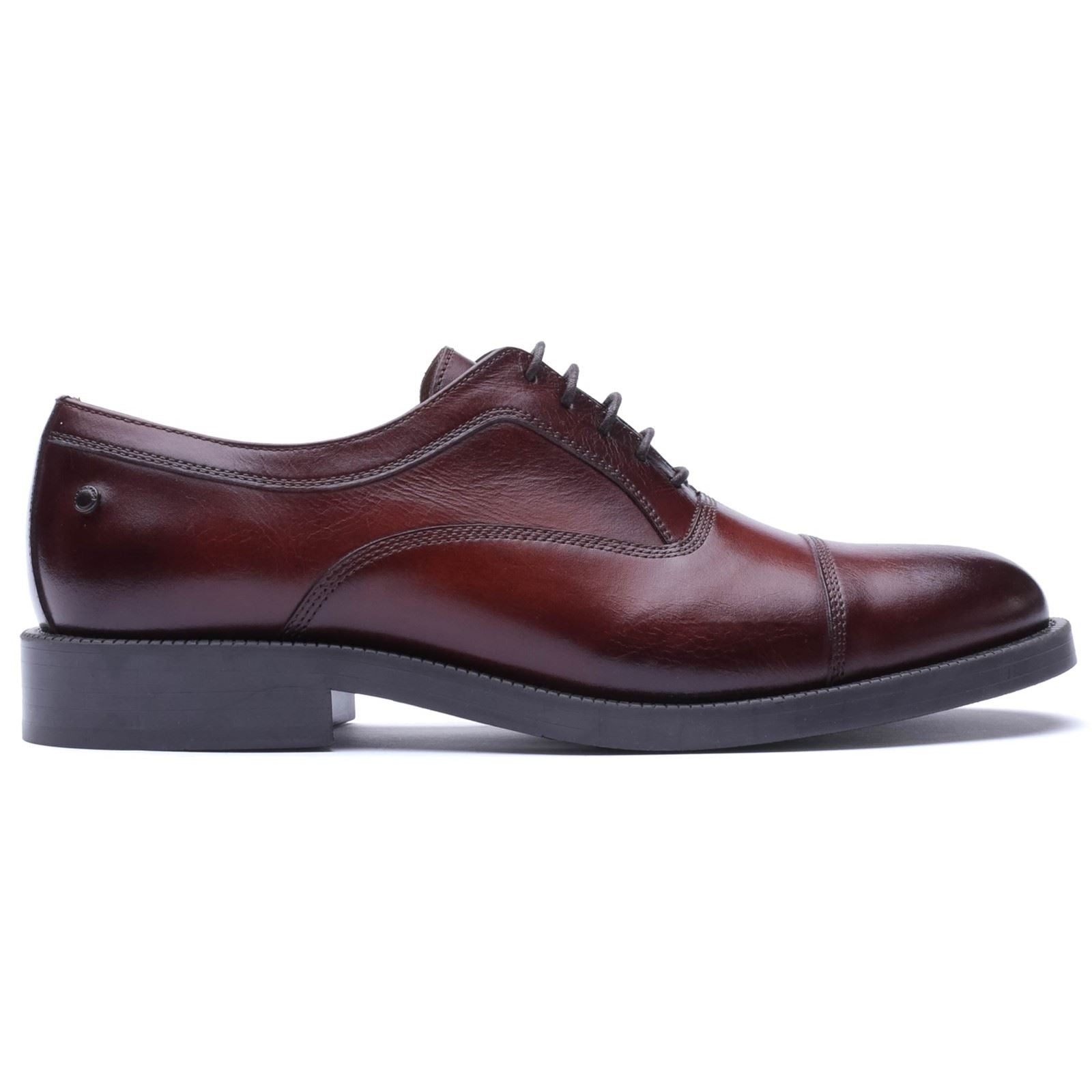 Base London Roma Leather Men's WASHED CHESTNUT Oxford Shoes
