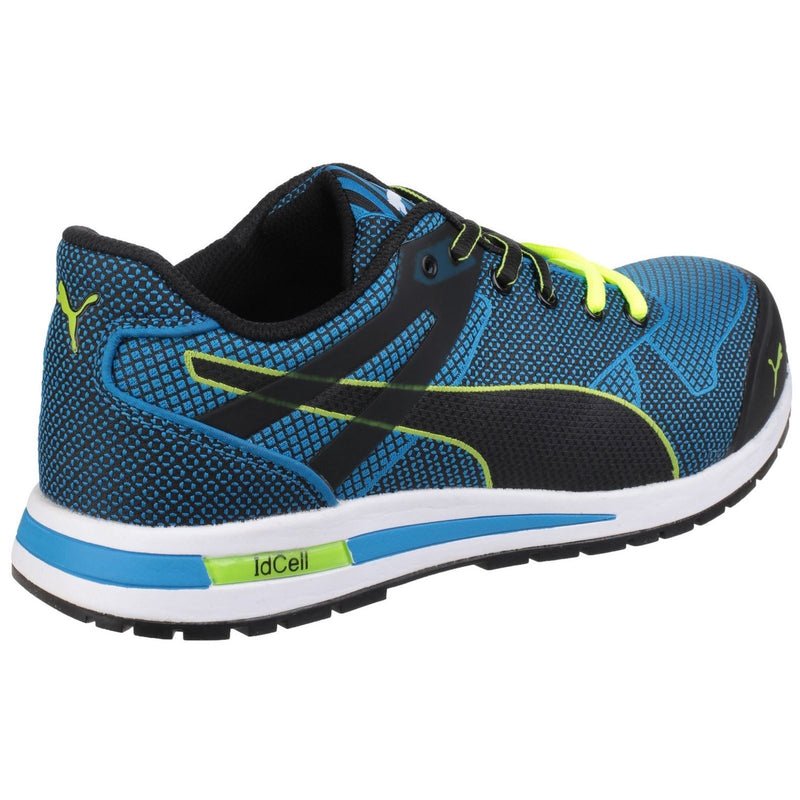 Puma Safety Blaze Knit Low Textile Blue Safety Trainers