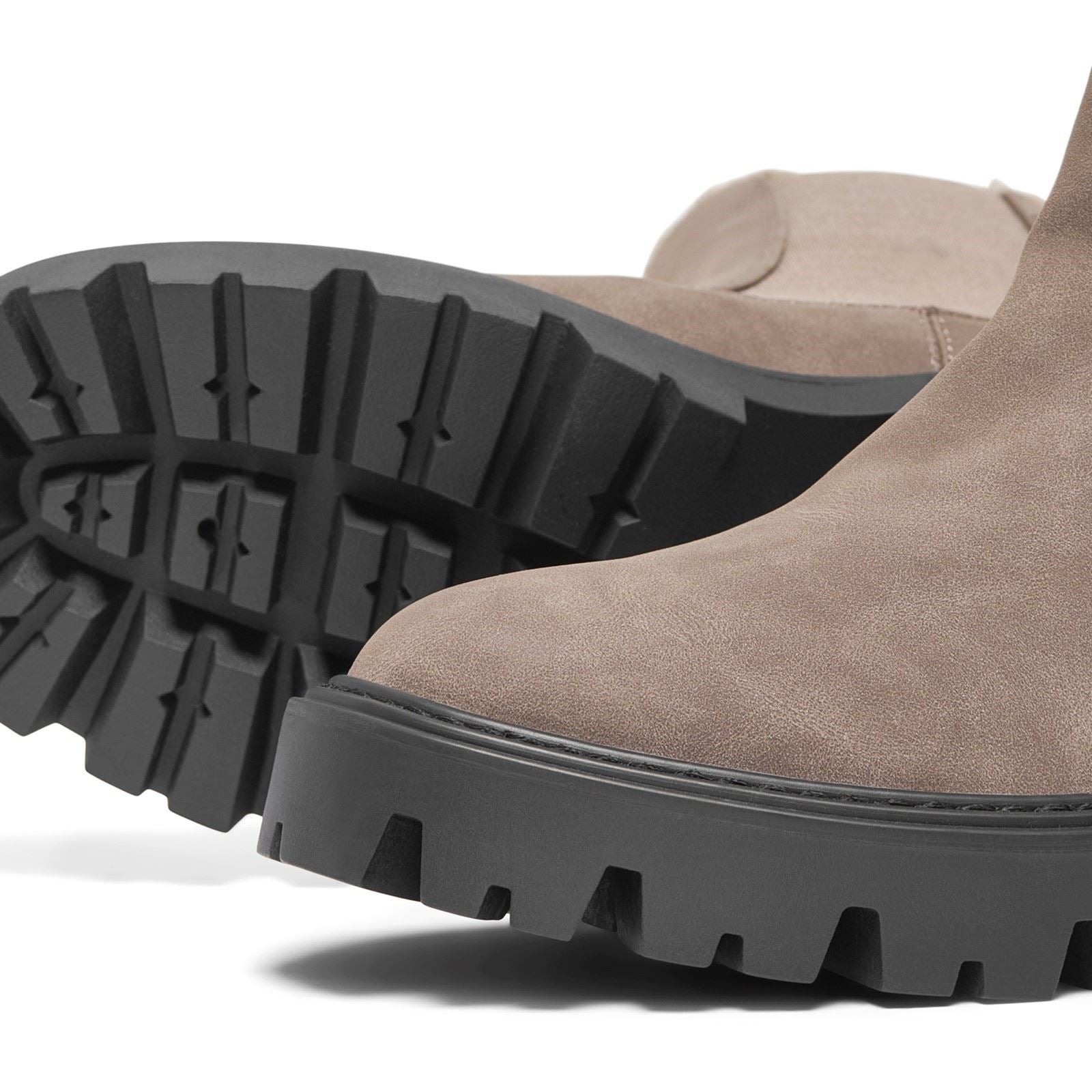 ONLY BETTY-9 WARM LINED Polyurethane Women's Brown Stone Heeled Ankle Boots
