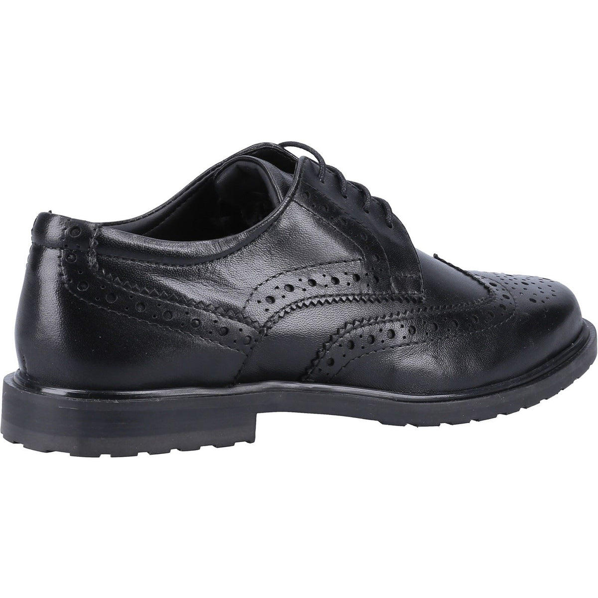 Hush Puppies Verity Leather Women's Black Brogues Shoes