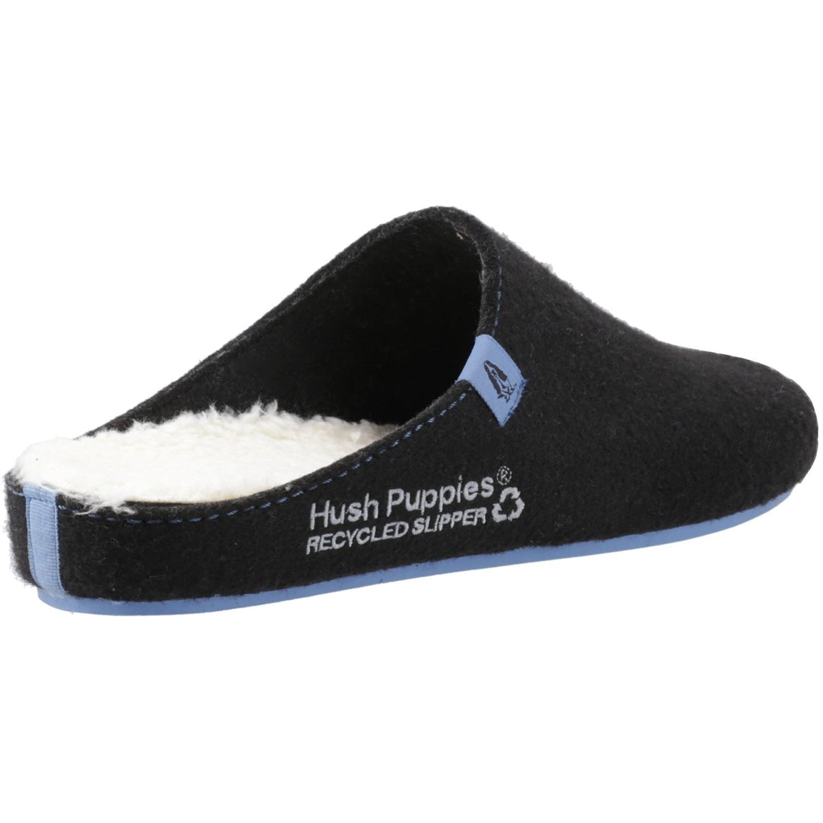 Hush Puppies The Good Slipper 90% Recycled RPET Synthetic Men's Black/Blue Slippers