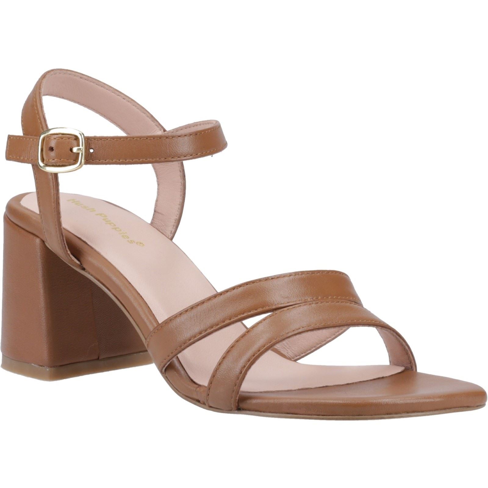 Hush Puppies Nalani Leather Women's Tan Heels