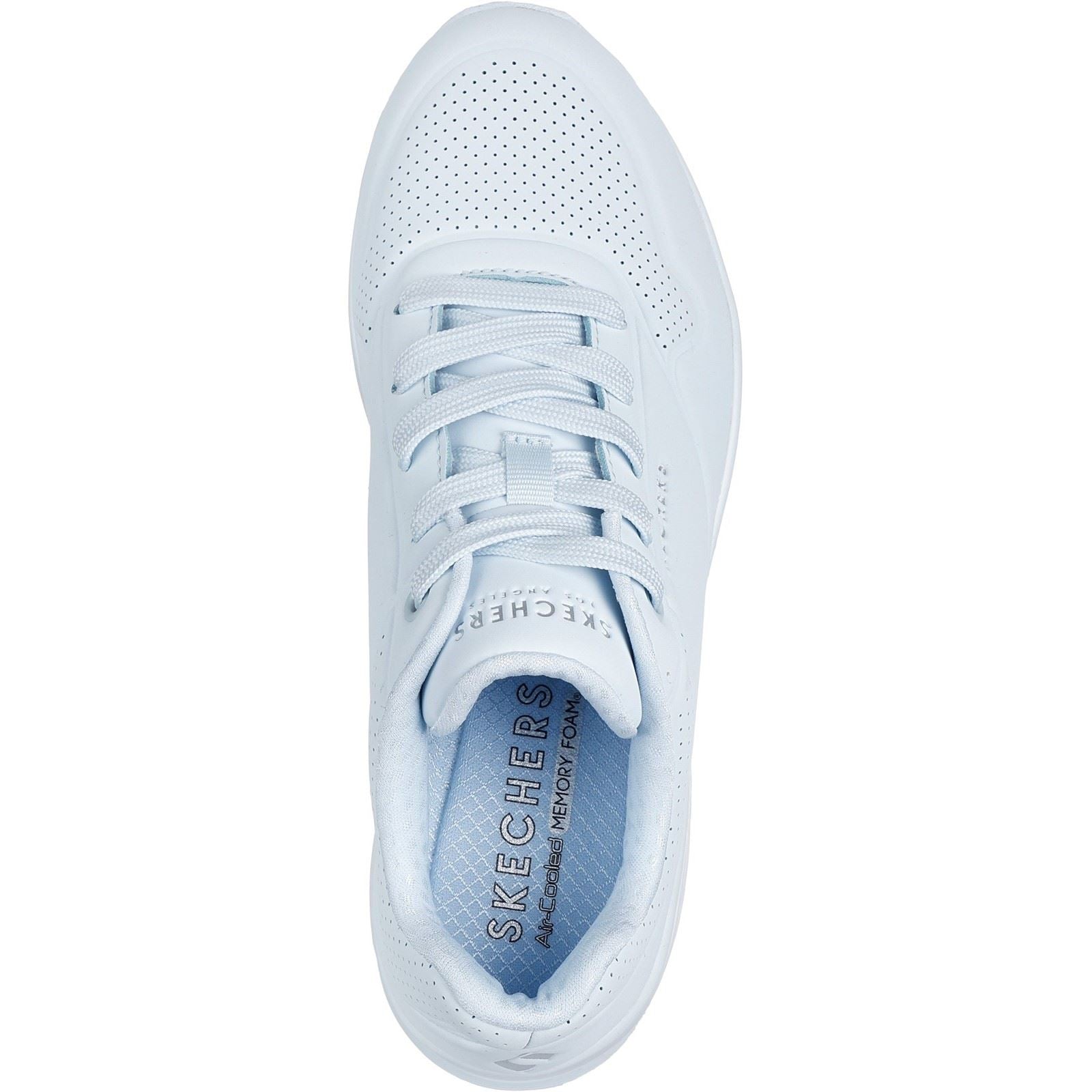 Skechers Uno Stand On Air Synthetic Women's Light Denim Trainers