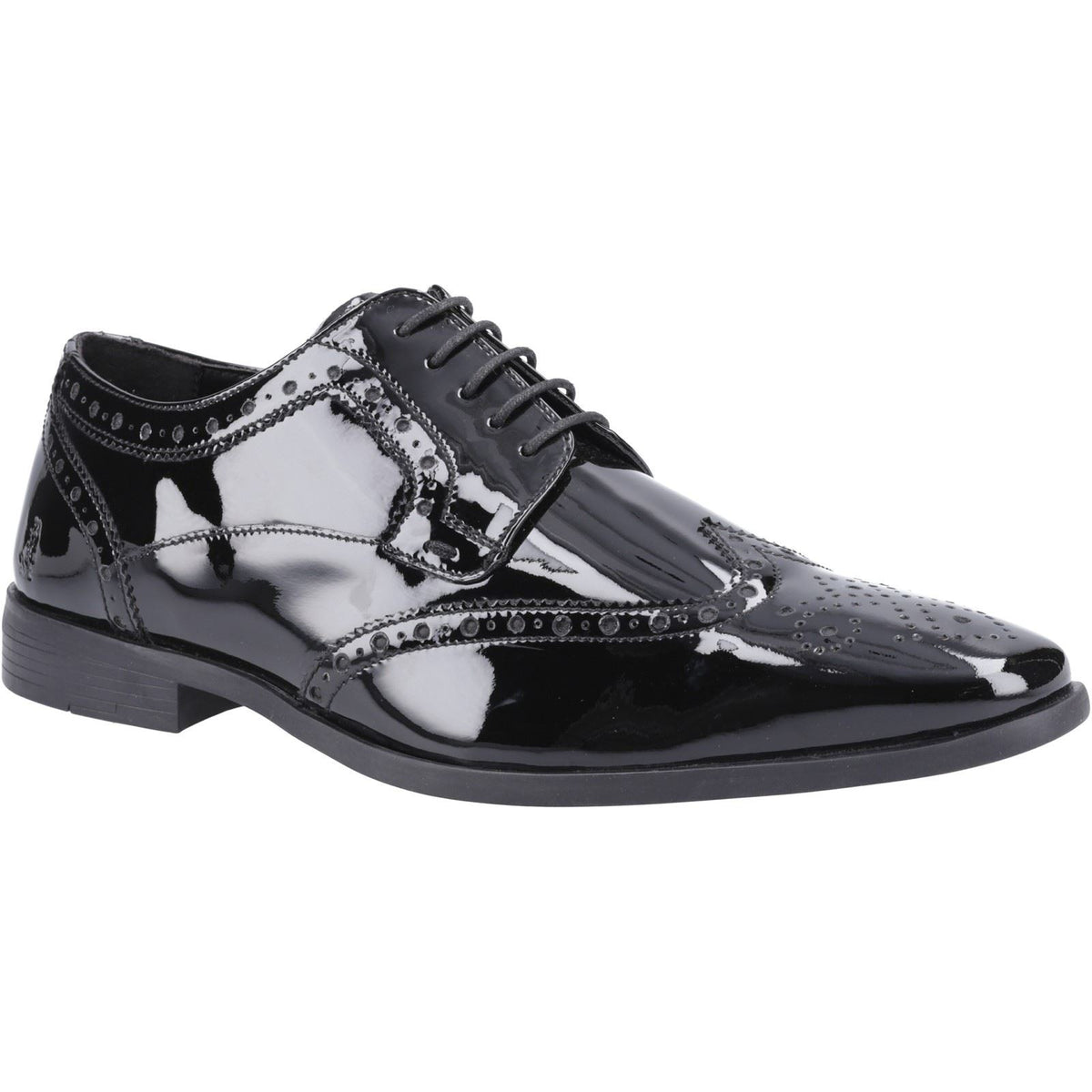Hush Puppies Elliot Leather Men's Black Brogues Shoes