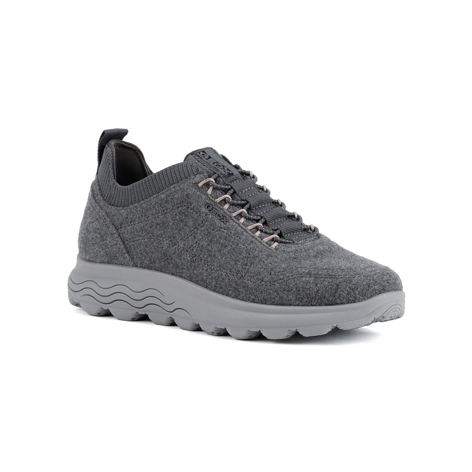 Geox D Spherica A Wool Blend Women's Anthracite Trainers