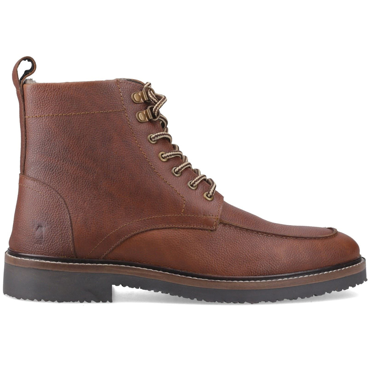 Hush Puppies Huxley Leather Men's Brown Ankle Boots