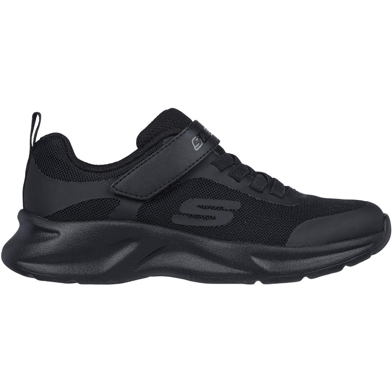 Skechers Dynamatic Textile Junior Black Trainers