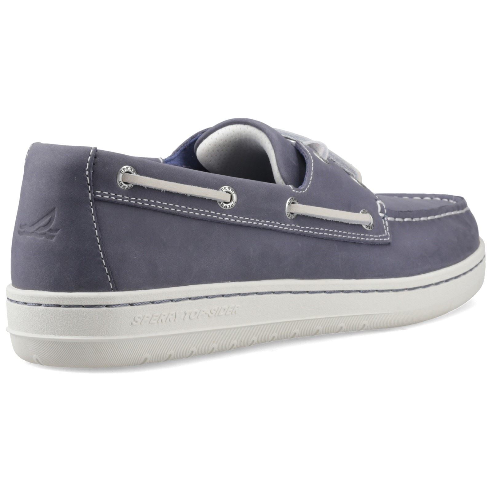 Sperry Strake 2-Eye Boat Leather Men's Navy Boat Shoes