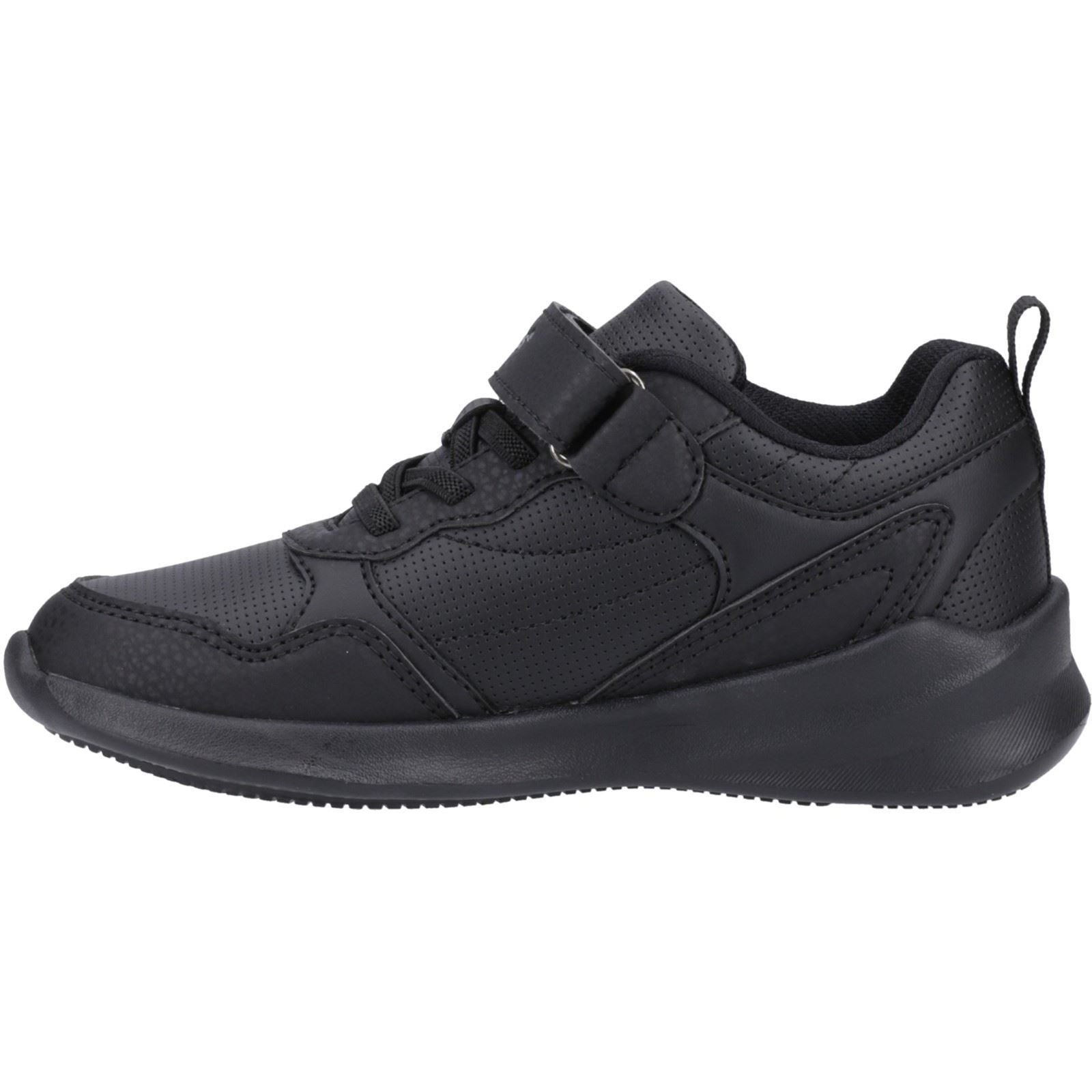 Hush Puppies Marling Bungee Lace Youth Black Shoes - UK 6