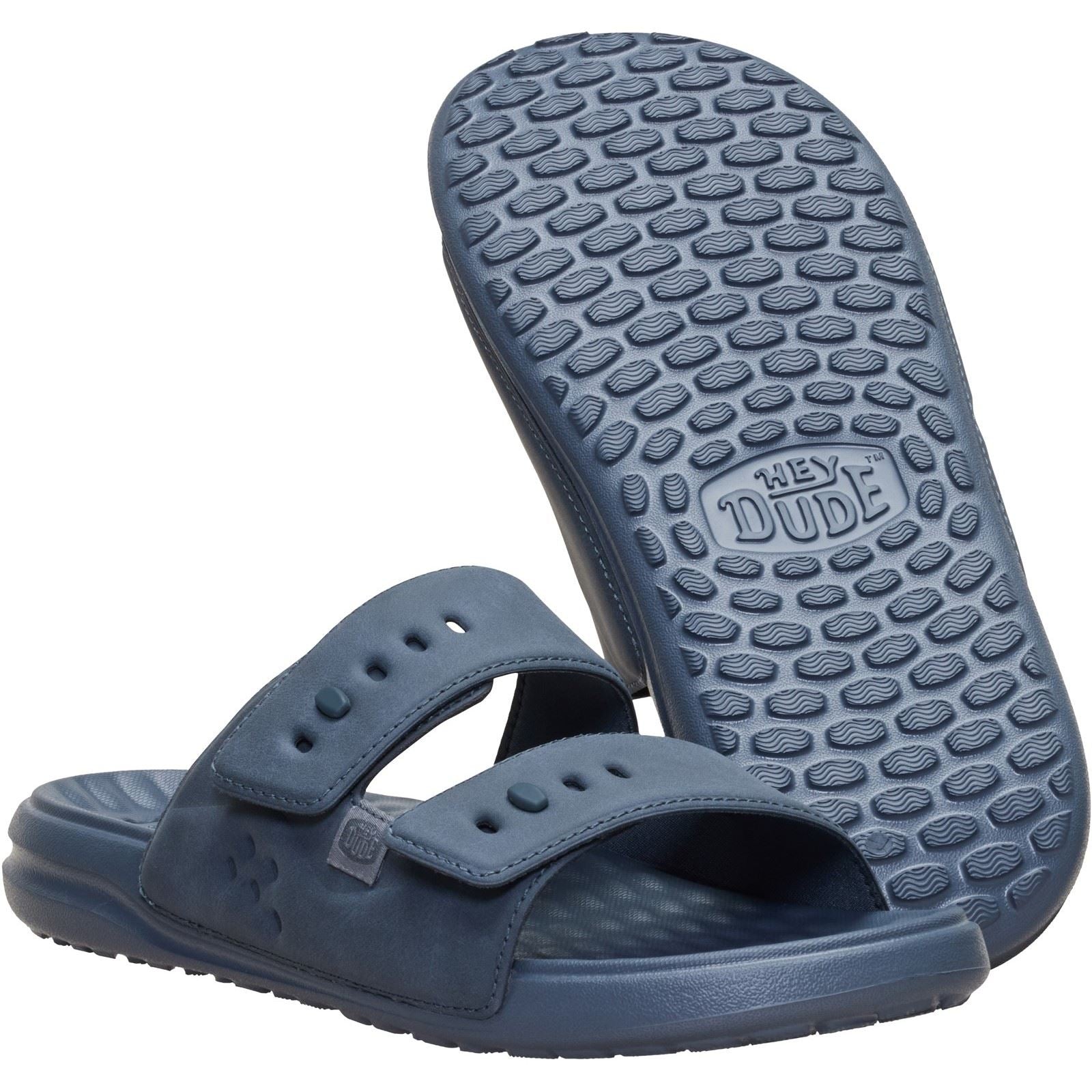 HEYDUDE Wave 2 Strap Polyurethane Men's Turbulence Grey Sandals