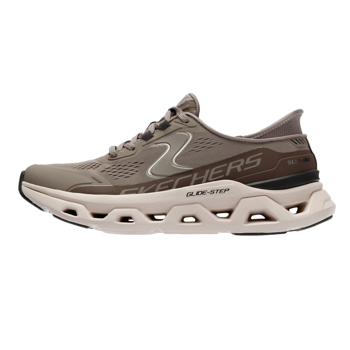 Skechers Slip-Ins Glide Step Altus Mesh Women's Khaki Trainers