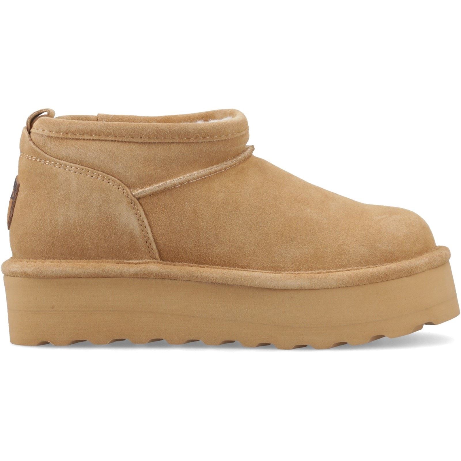 Bearpaw Retro Super Shorty Suede Women's Coffee Winter Ankle Boots