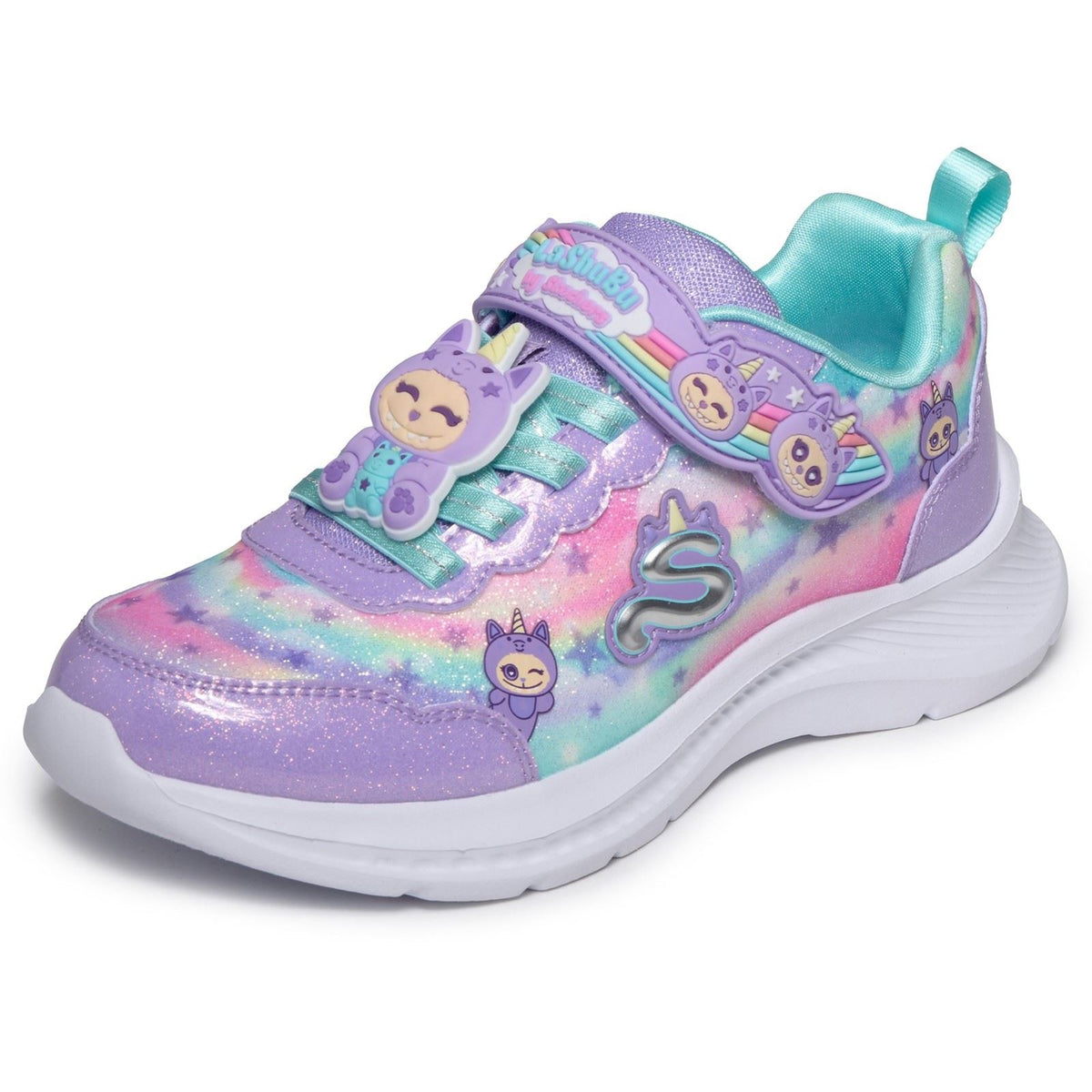 Skechers Jumpsters 2.0 Cutie Critters Textile Junior Lavender/Multi Trainers