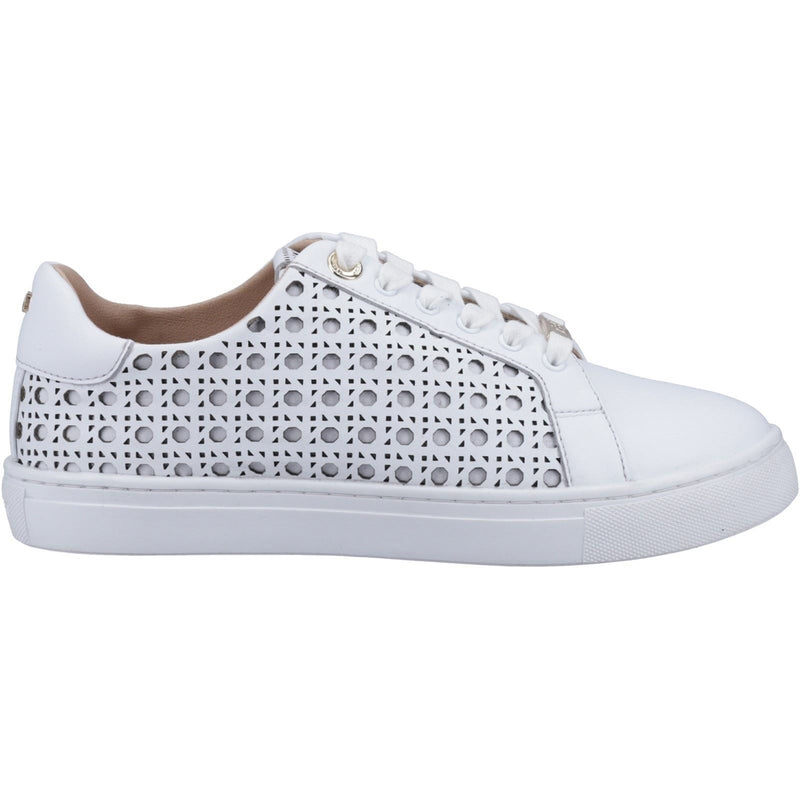 Dune Ease Leather Women's White Trainers
