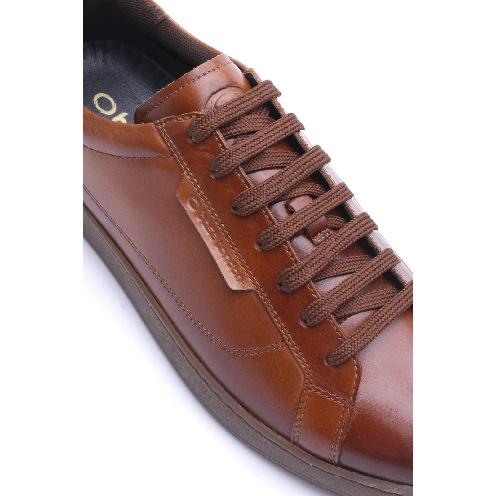 Base London Zammo Leather Men's TAN Trainers