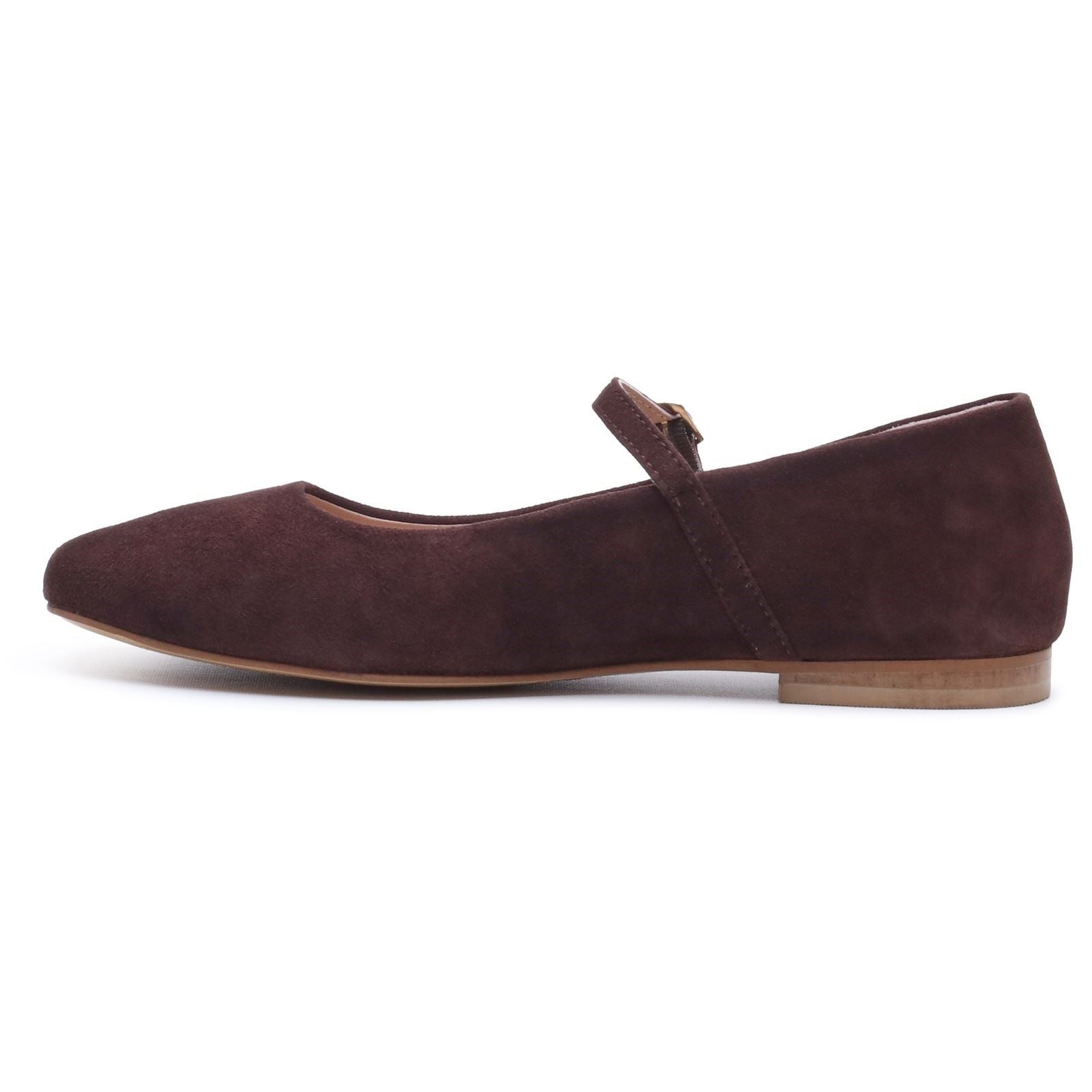 Hush Puppies Pasha Suede Women's Chocolate Flats