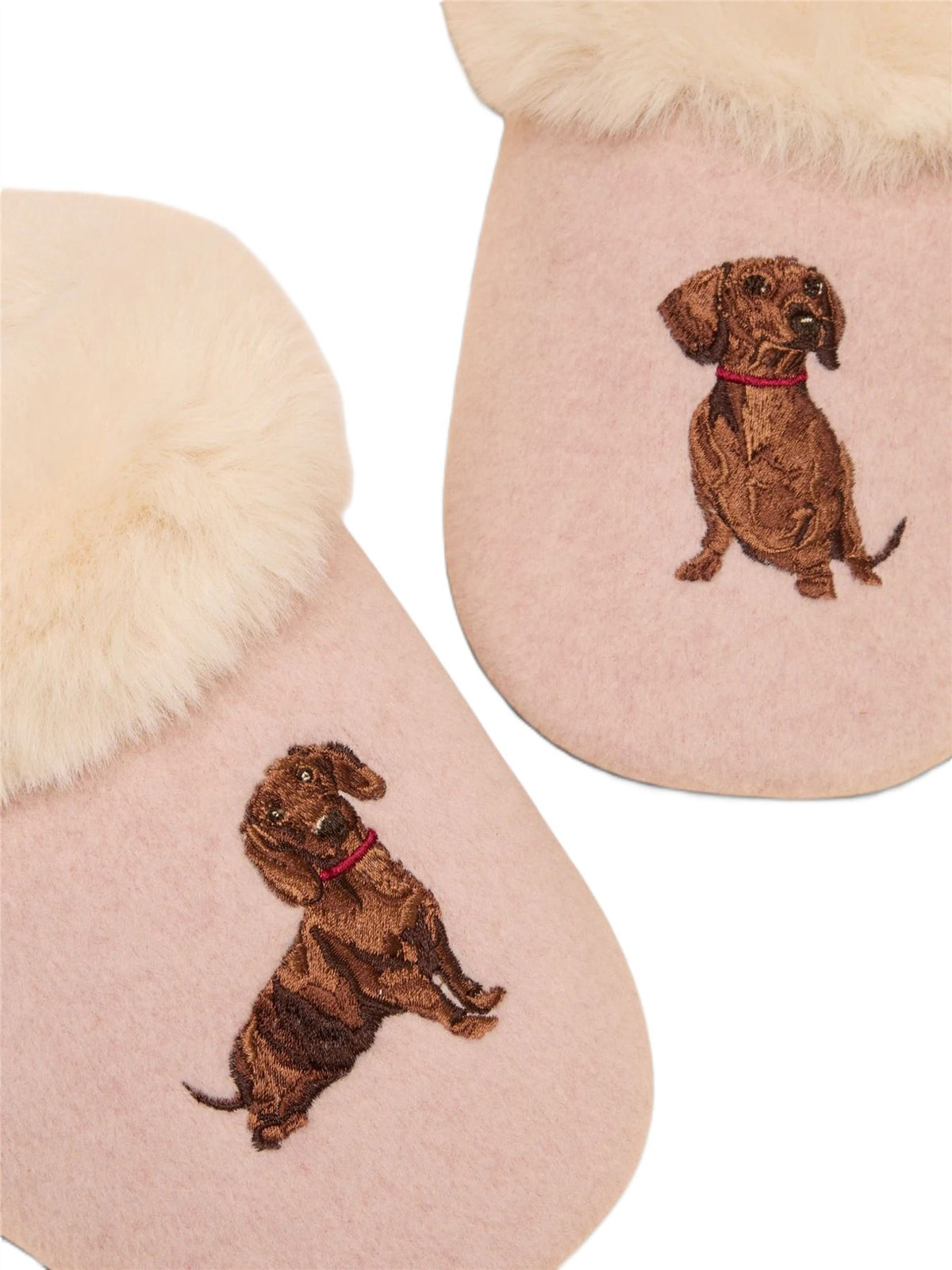 Joules Slippet Luxe Dog Women's Pink Slippers