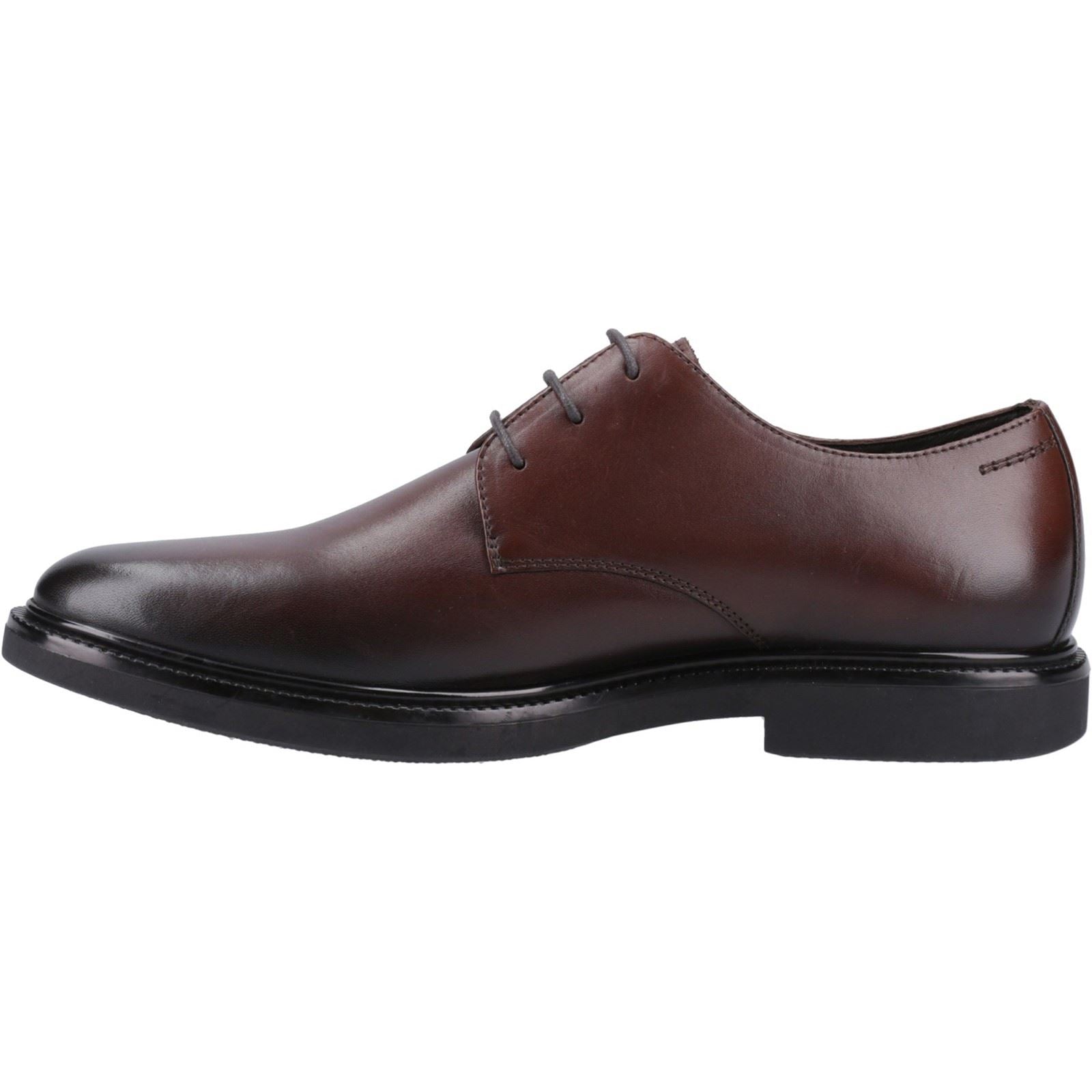Hush Puppies Kye Leather Men's Chocolate Lace-Up Shoes