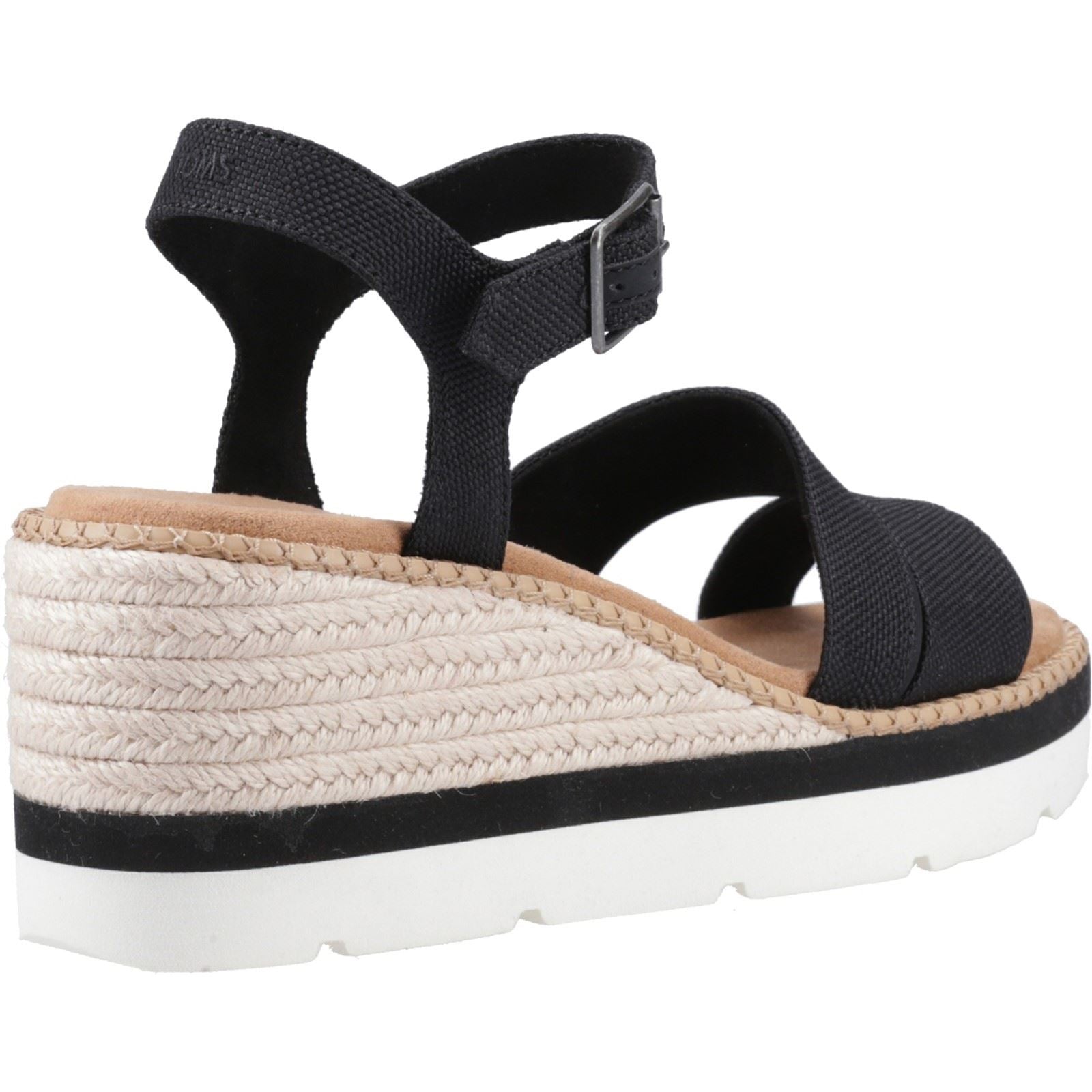 TOMS Darya Synthetic Women's Black Sandals