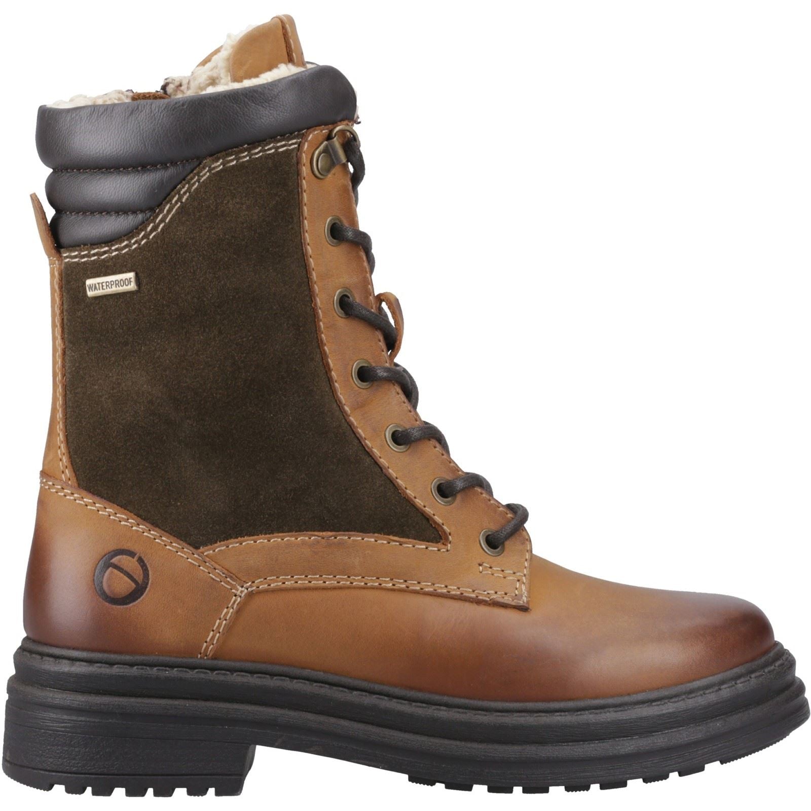 Cotswold Lacock Leather Women's Tan Boots