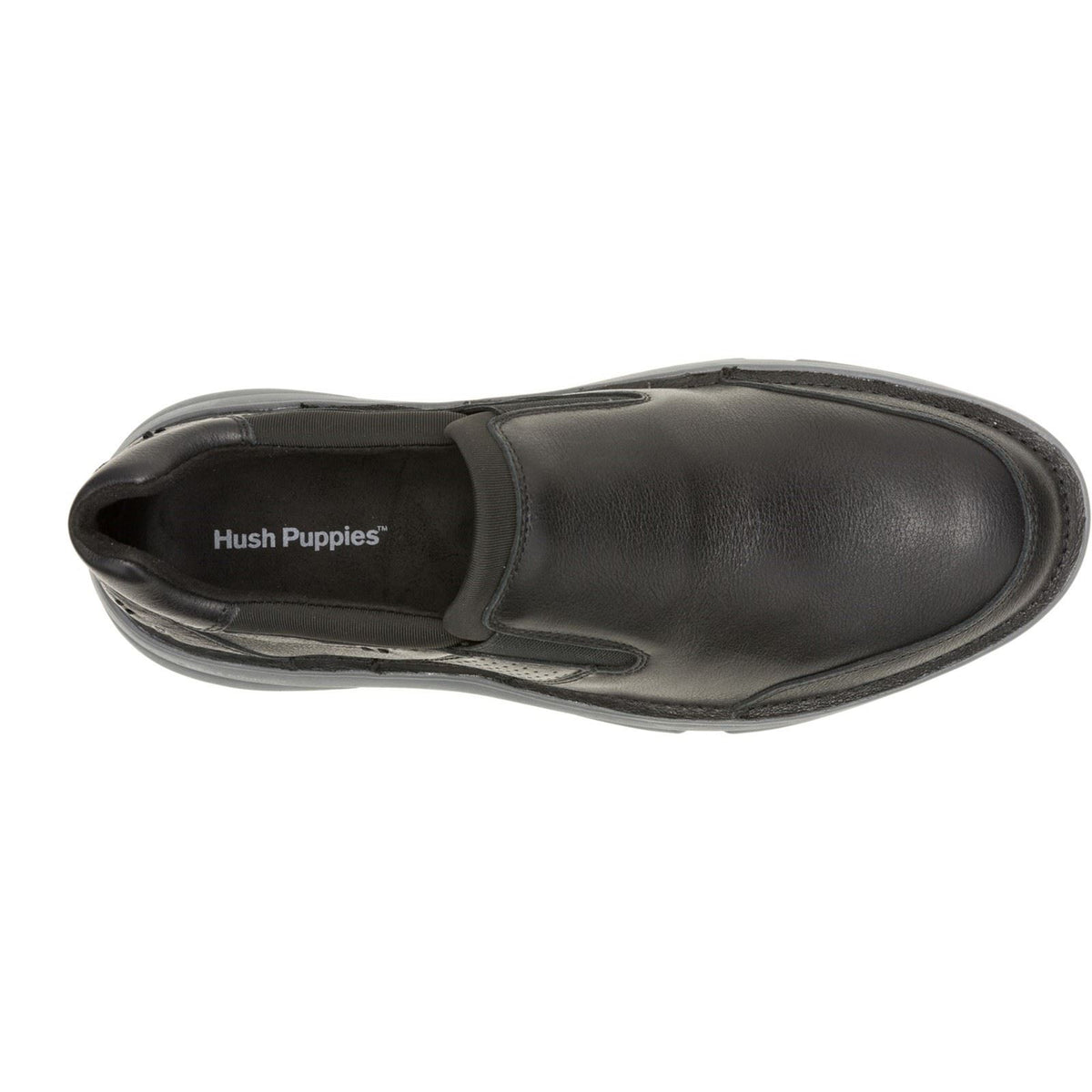 Hush Puppies Baylor Leather Men's Black Loafers