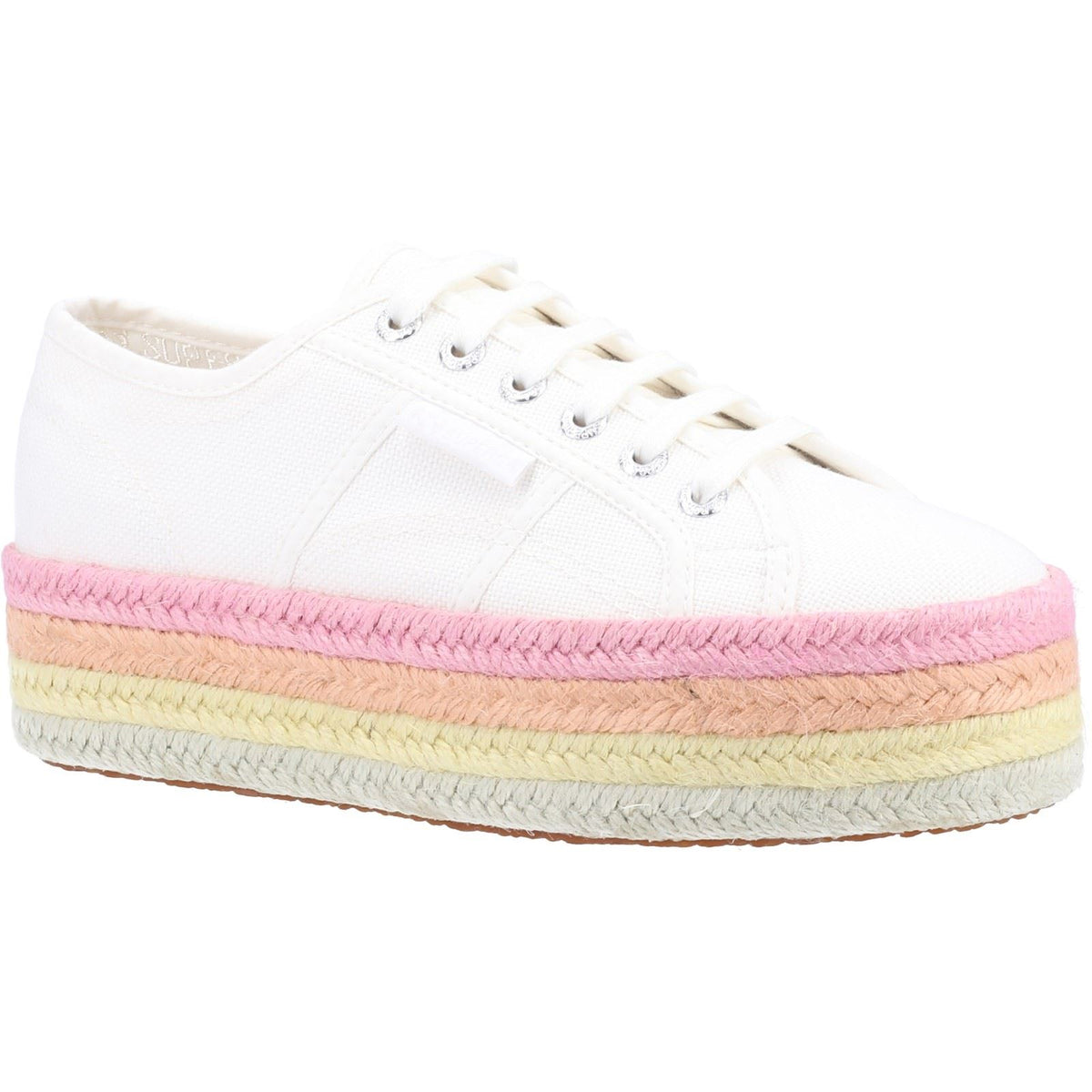 2790 Multicolor Rope 100% Cotton White Candy Trainers