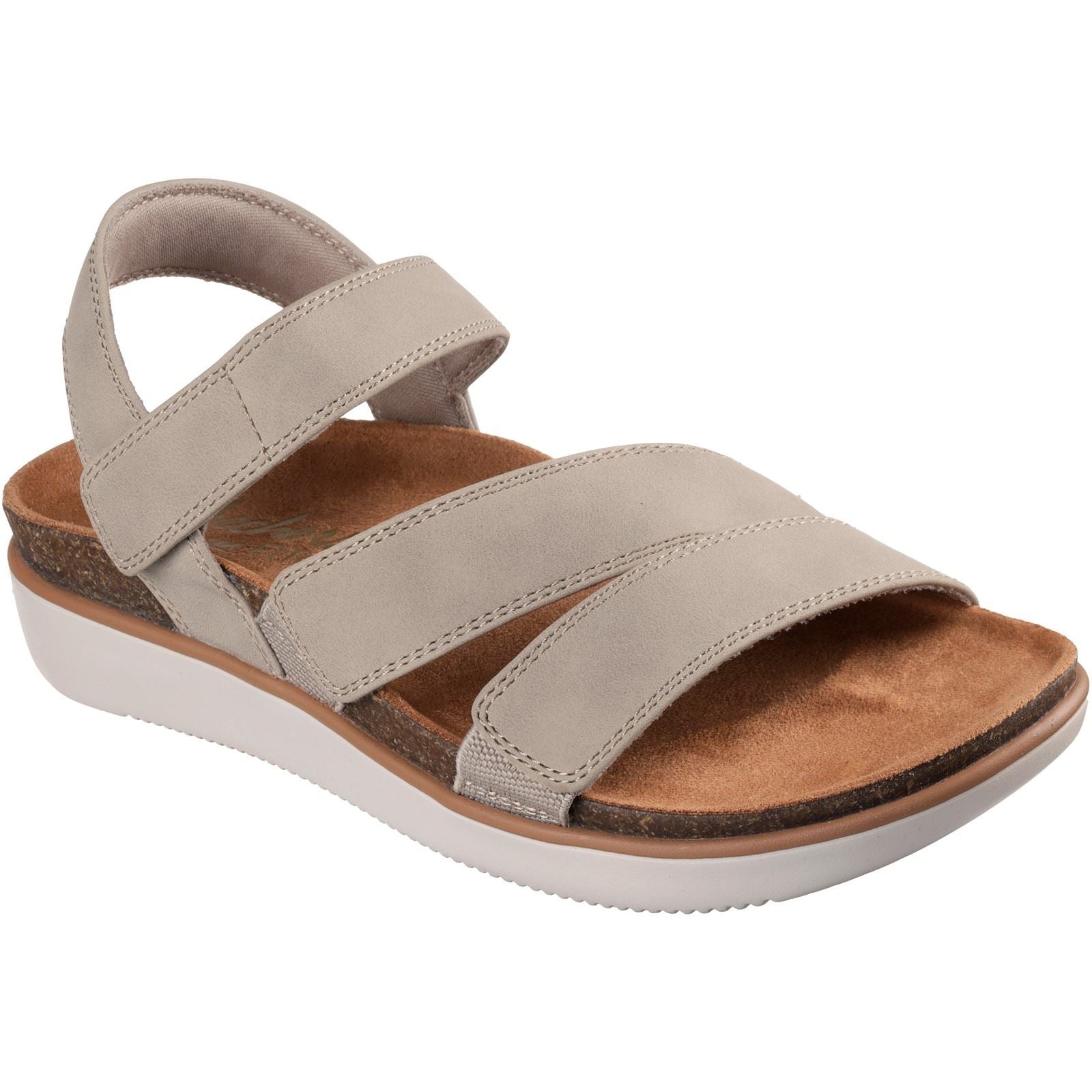 Skechers Lifted Comfort Polyurethane Women's Taupe Sandals