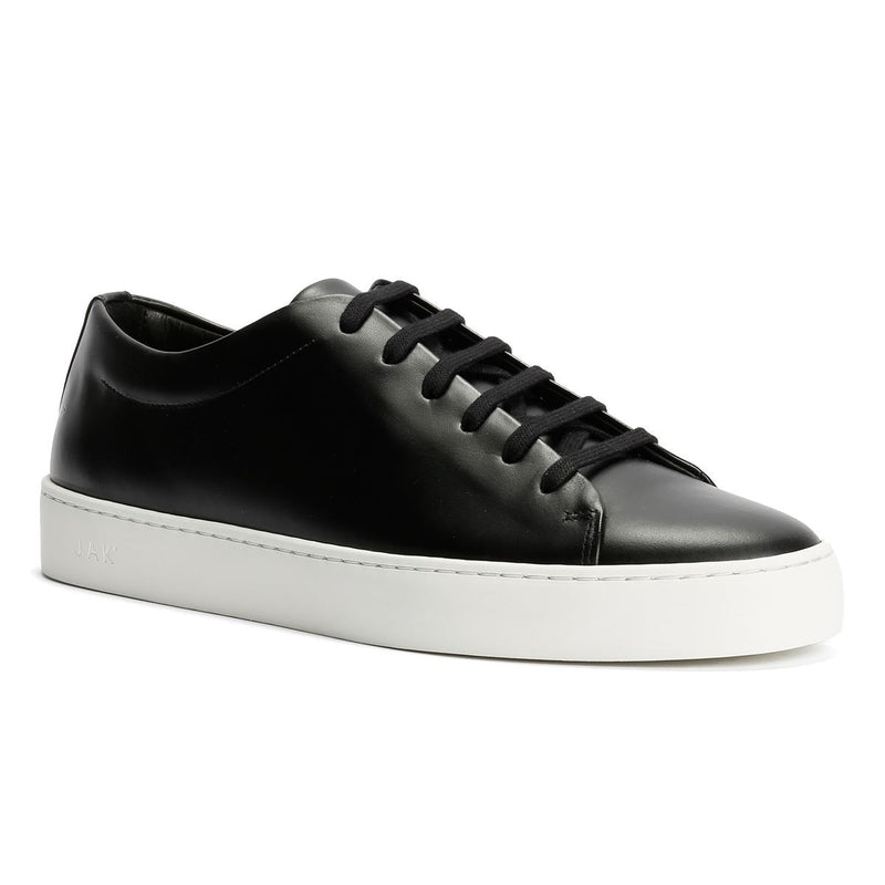 JAK Royal Leather Men's Black Trainers