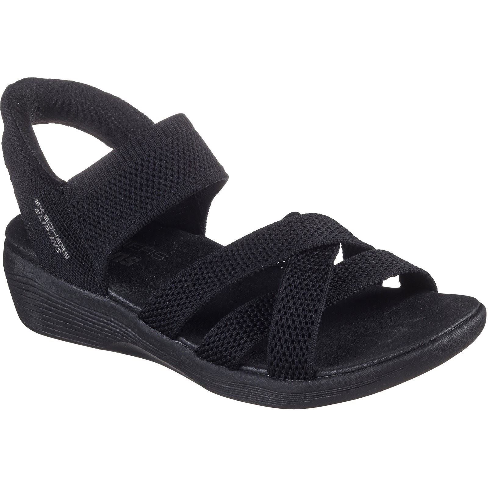 Skechers Arya - Cooling Off Polyester Women's Black Sandals
