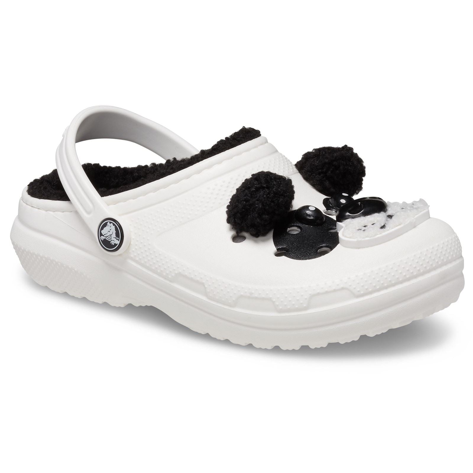 Crocs Classic Lined Fun Lab Synthetic Panda Clogs