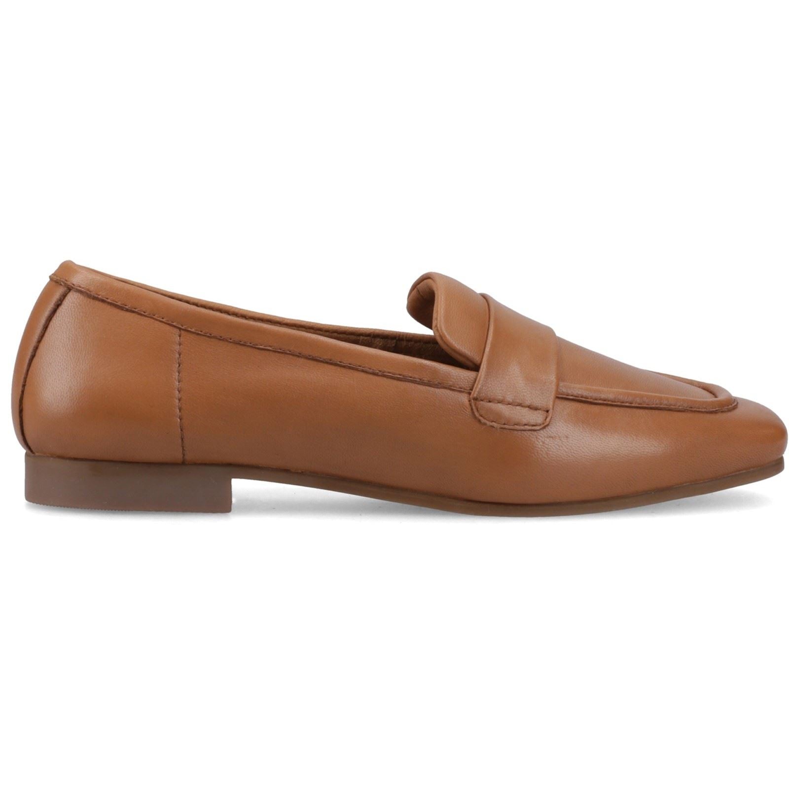 Hush Puppies Sutton Leather Women's Tan Loafers