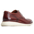 Base London Flight Leather Men's Burnt Brown Brogues Shoes