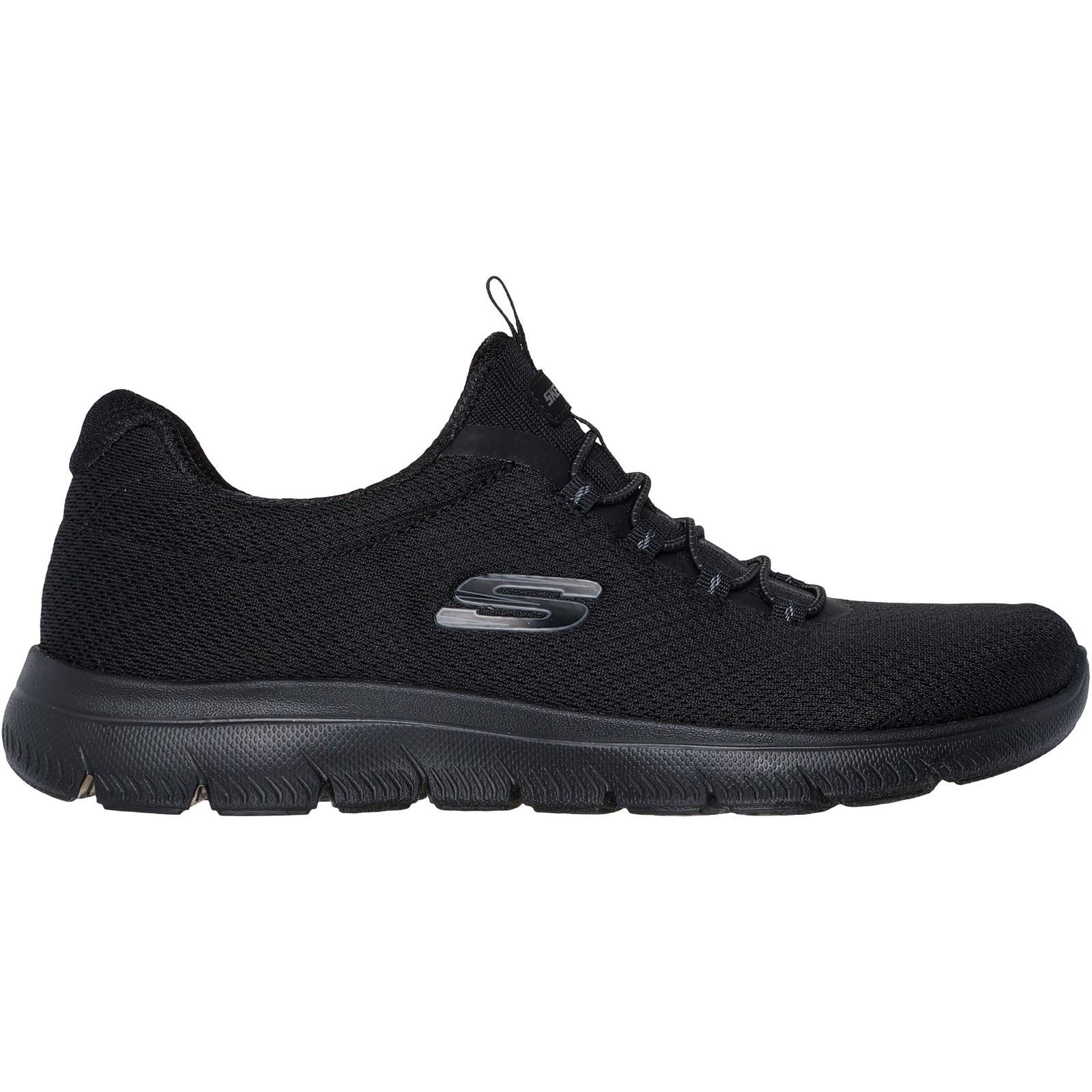 Skechers Summits Summer Blush Textile Women's Black Trainers