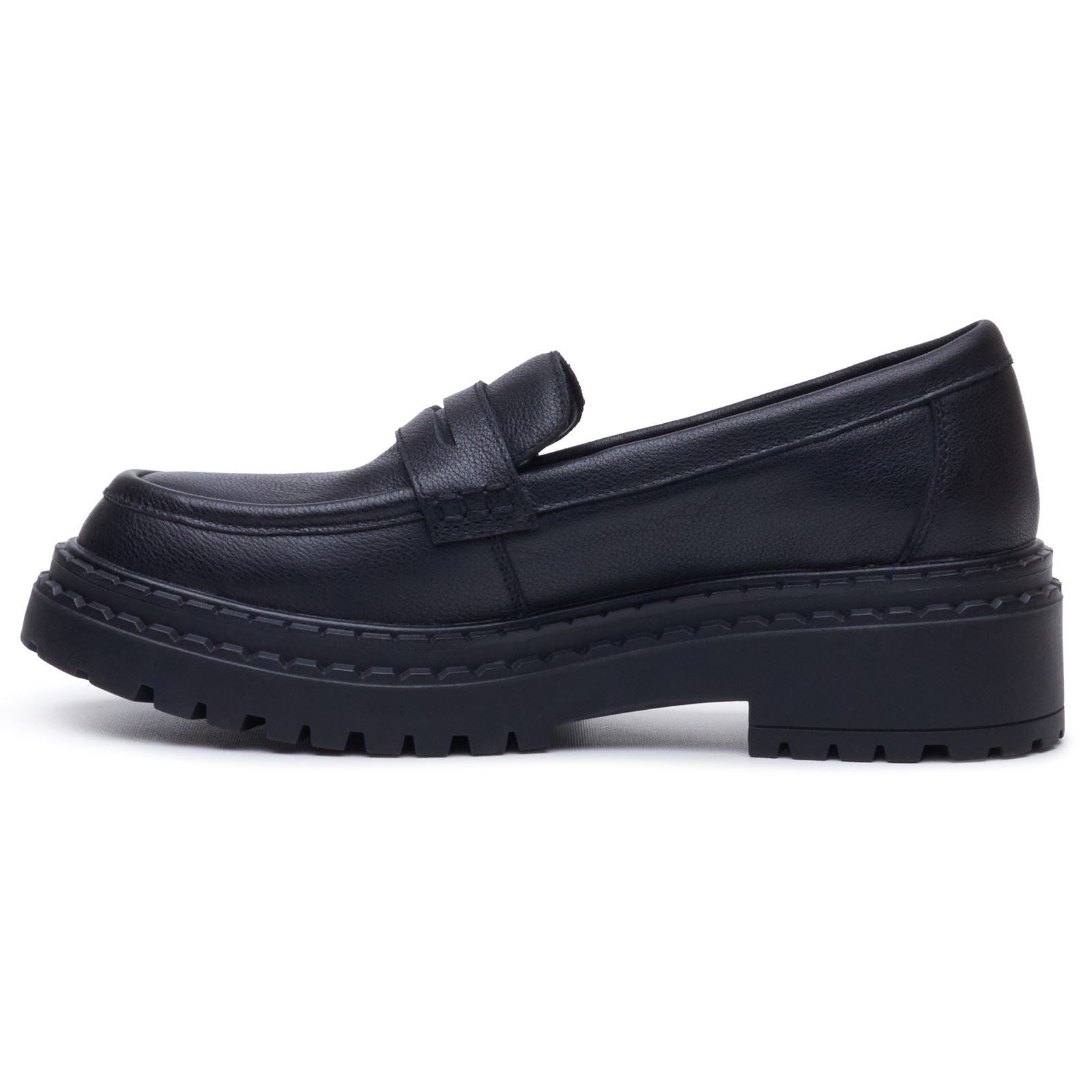 Hush Puppies Odessa Leather Women's Black Loafers
