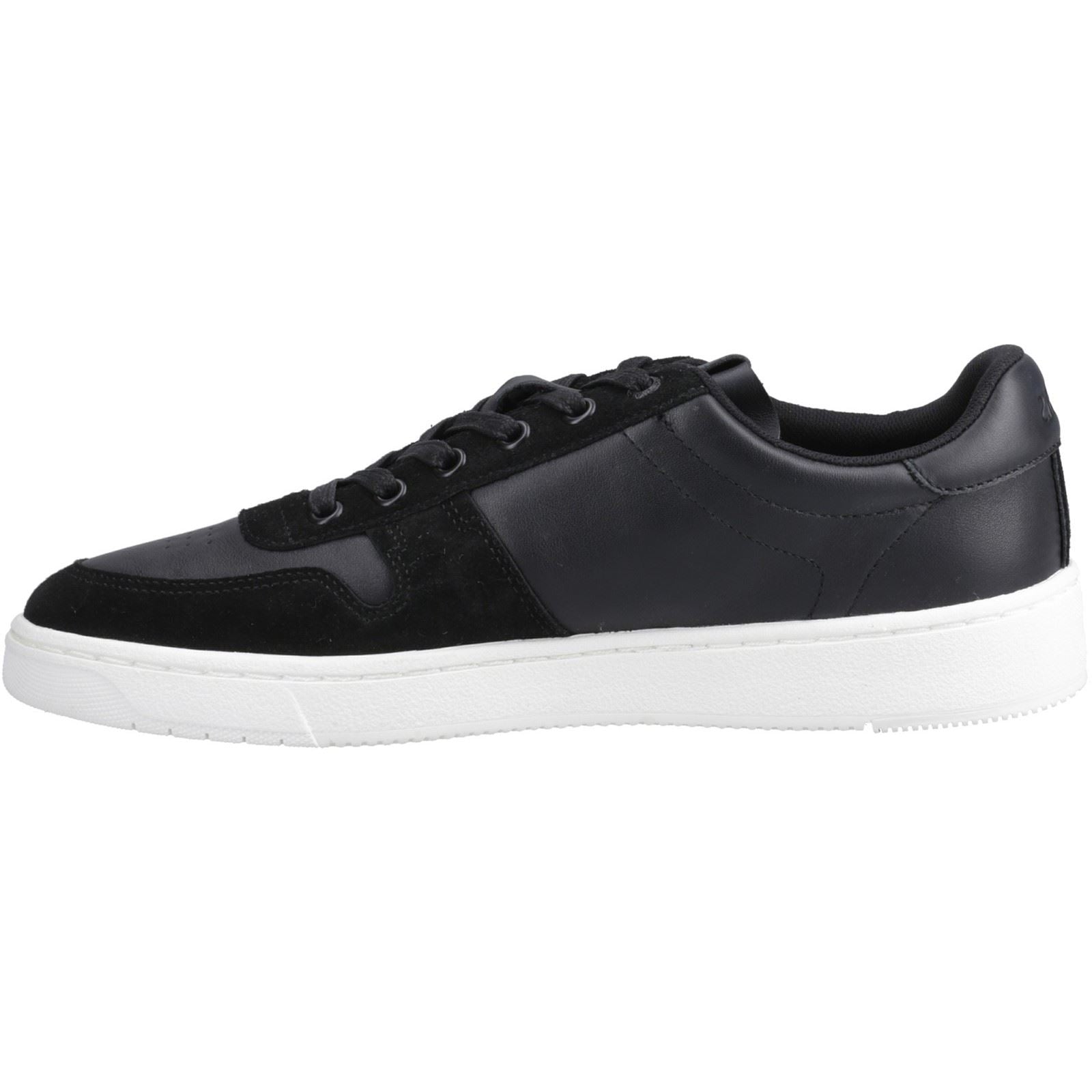 TOMS TRVL Lite Court Leather Men's Black Trainers