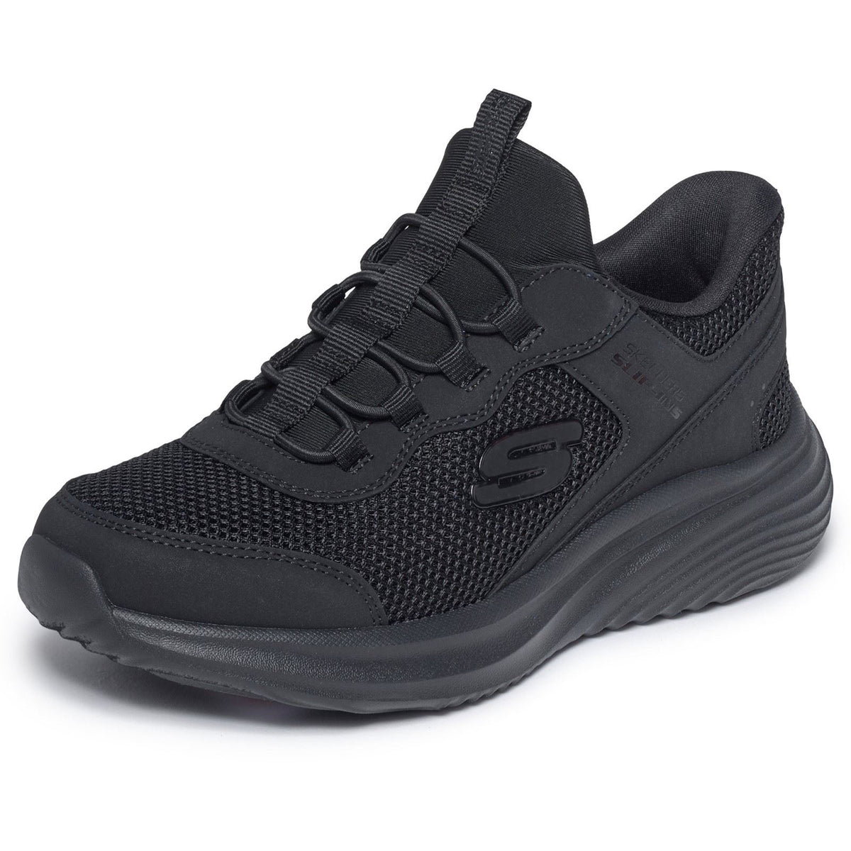 Skechers Bounder Pro Polyurethane Kids Black Trainers