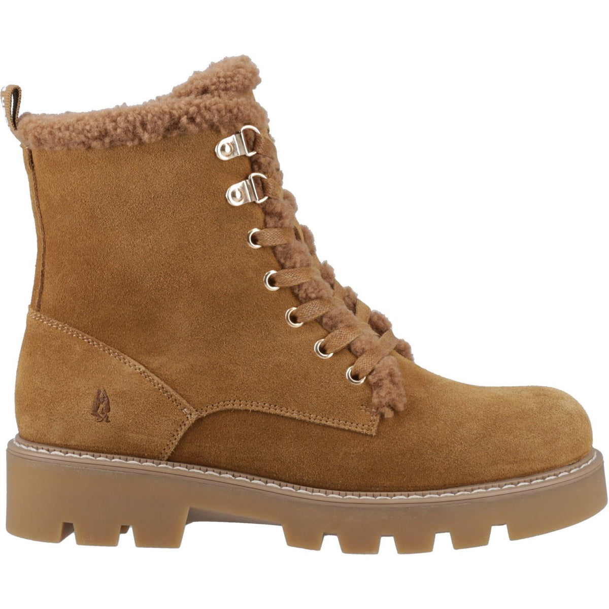 Hush Puppies Aurelia Suede Women's Tan Winter Ankle Boots