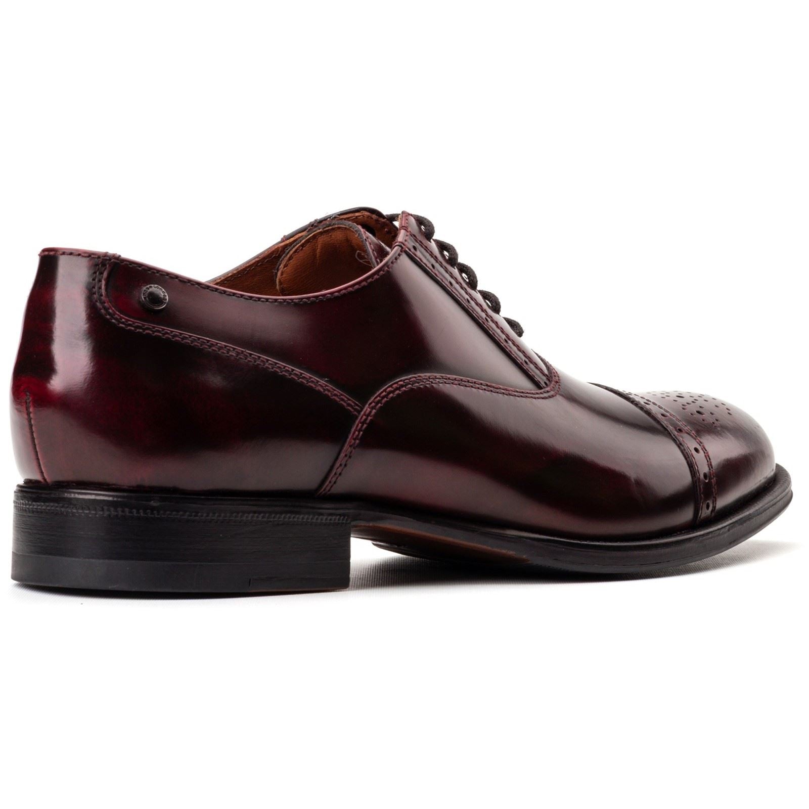 Base London Franklin Leather Men's Bordo Oxford Shoes