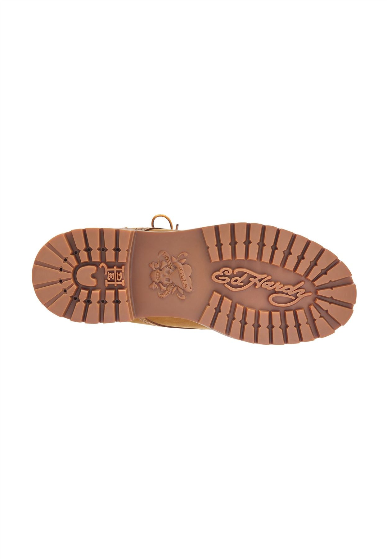 Ed Hardy Dancing Dragon Nubuck Men's Tan Boots
