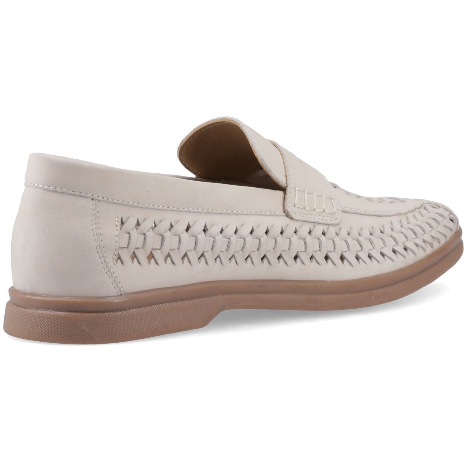 Hush Puppies Bowie Leather Men's Taupe Slim Fit Loafers