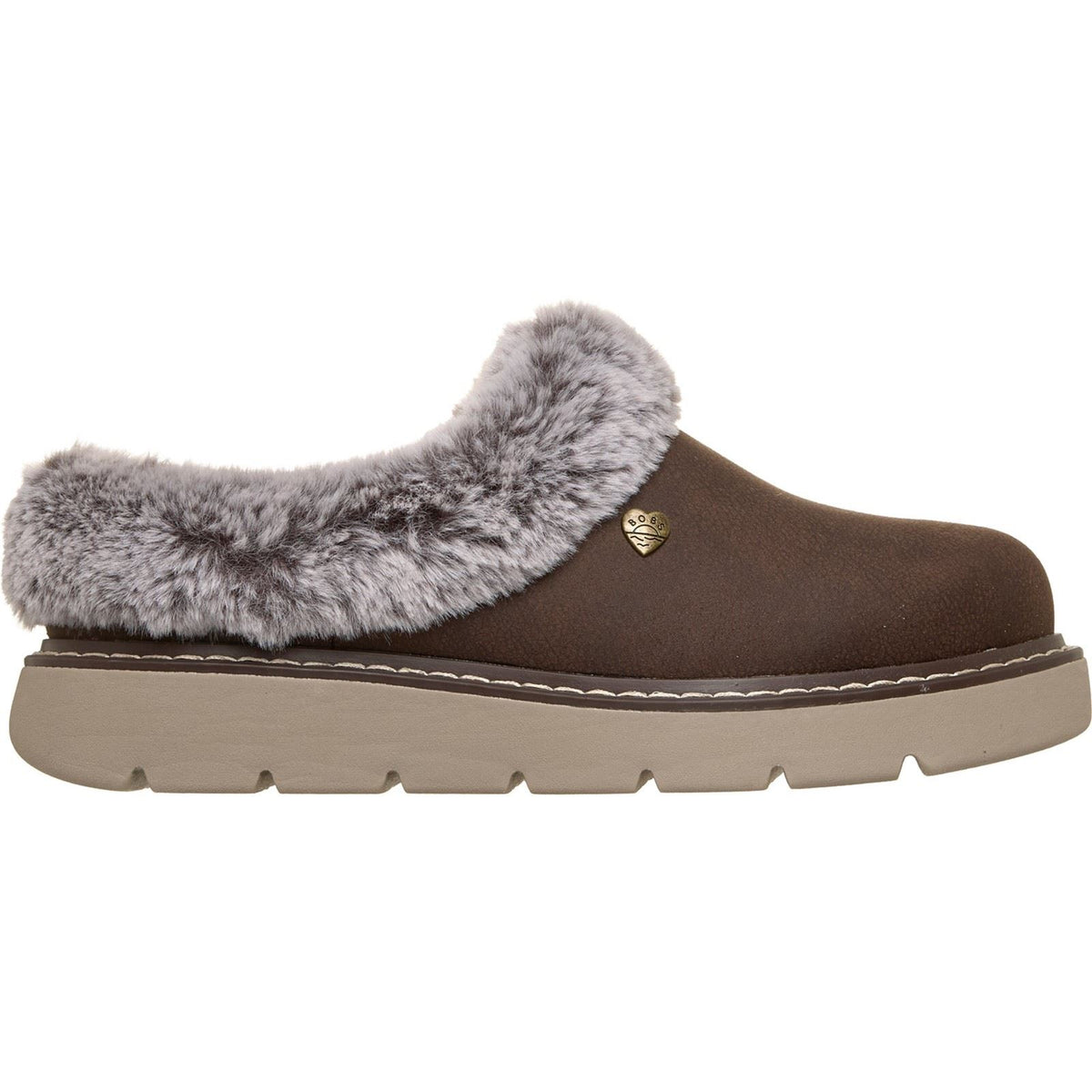 Skechers Keepsakes Lite Cozy Blend Textile Women's Chocolate Slippers