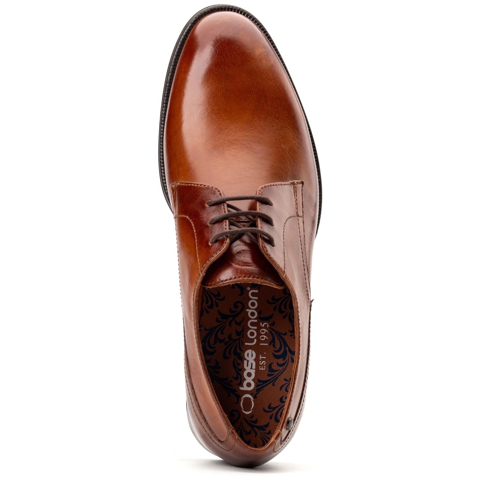 Base London Edison Leather Men's Burnt Tan Lace-Up Shoes