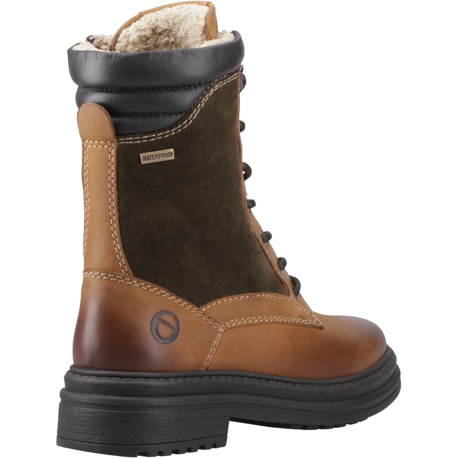 Cotswold Lacock Leather Women's Tan Boots