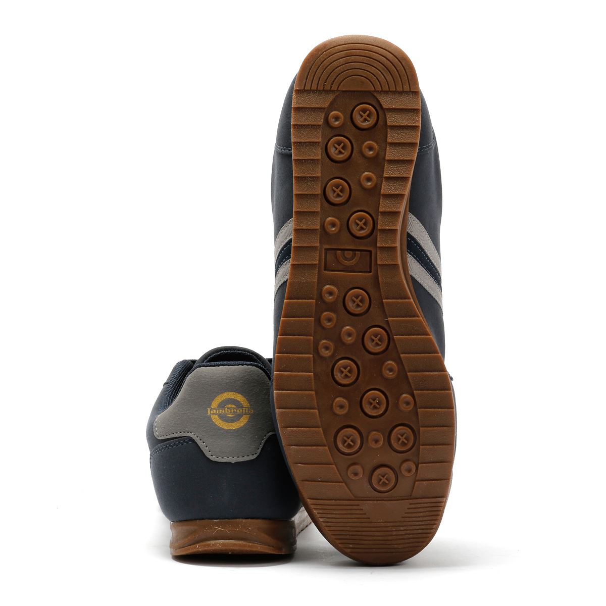 Lambretta Tackle Men's Navy/Charcoal Trainers